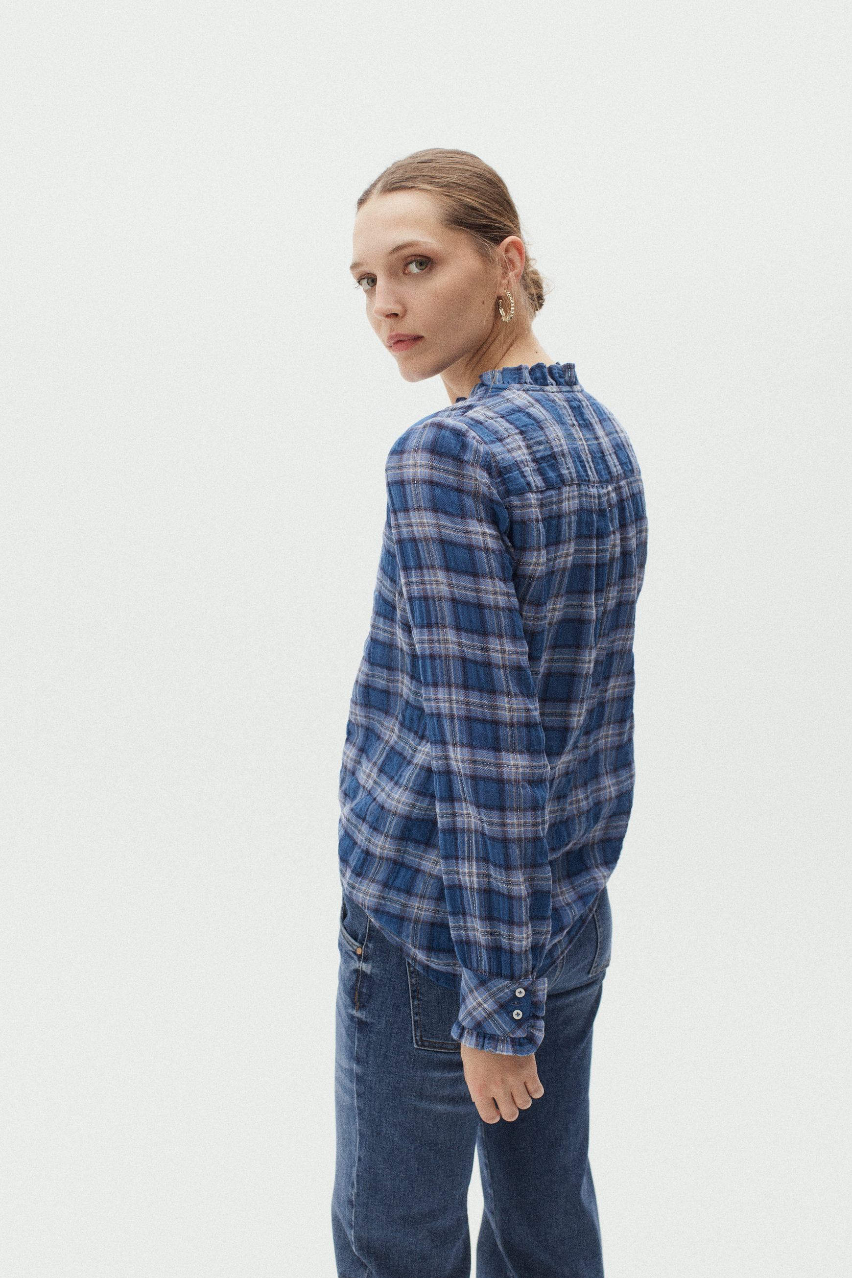 chemisier london bleu denim stone femme chemisier london bleu denim stone femme