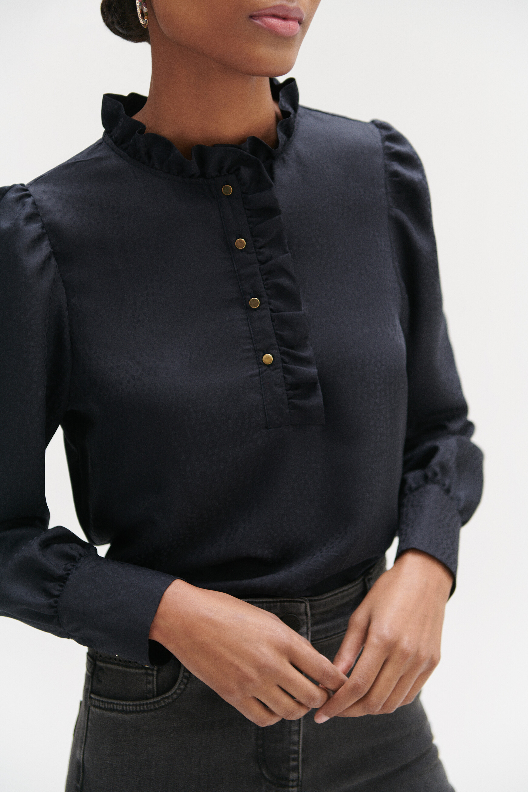 chemisier nao bleu marine femme chemisier nao bleu marine femme