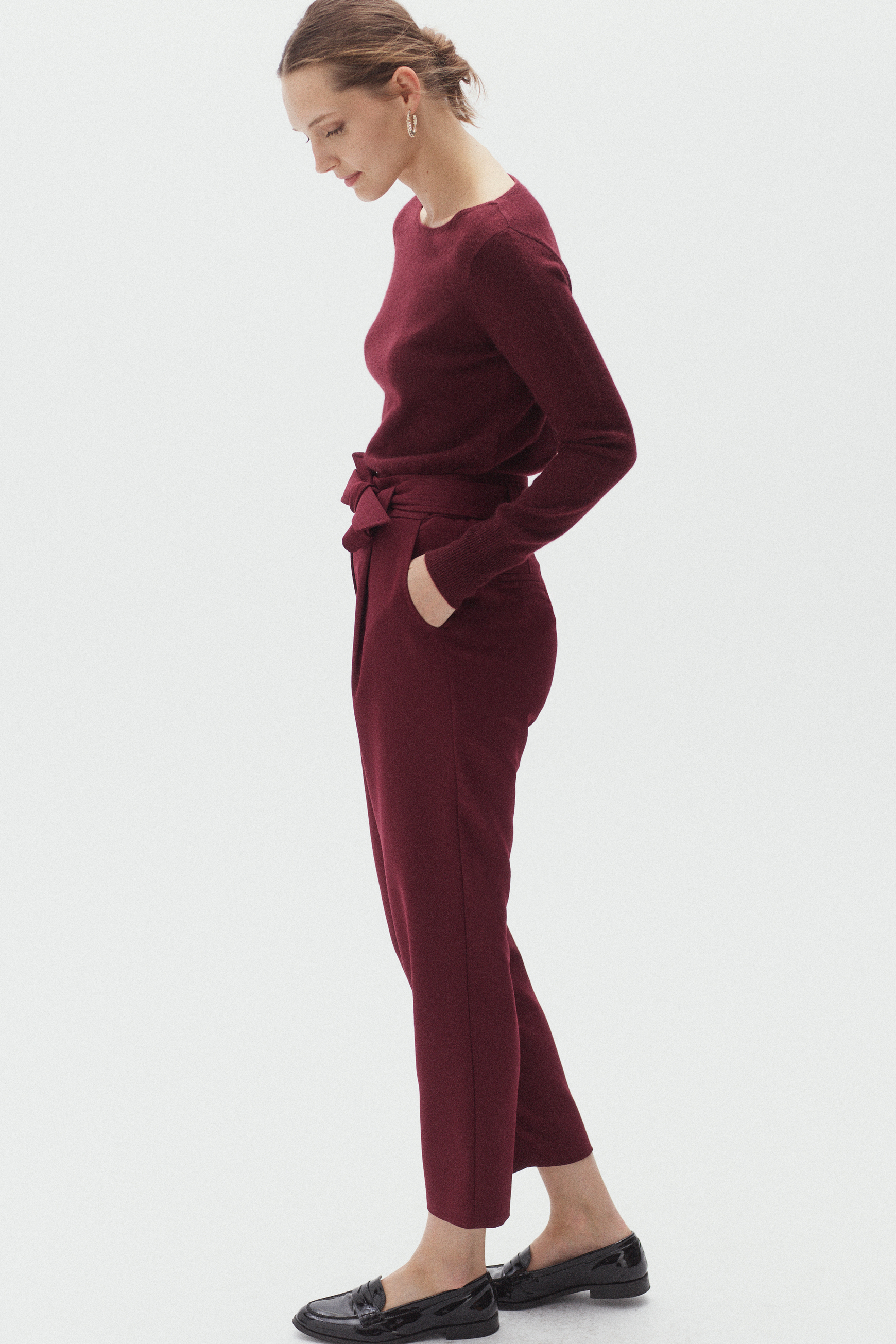 pantalon sacha bordeaux femme pantalon sacha bordeaux femme