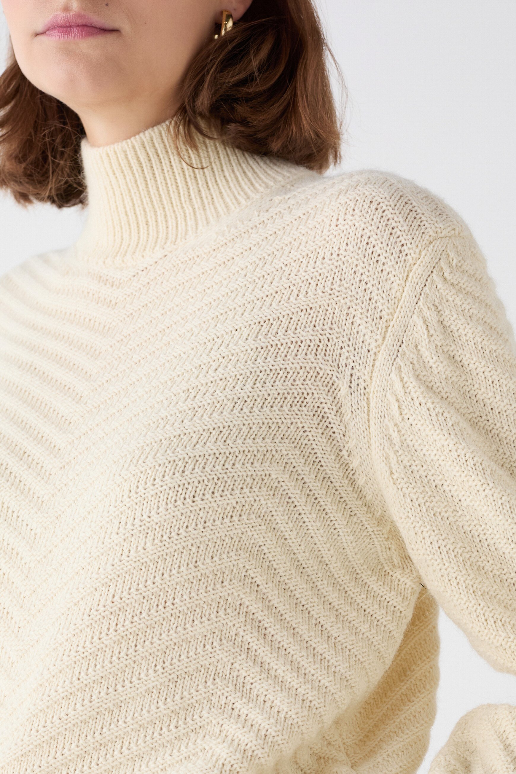 Mwilliam Made in Italy sweater ecru woman