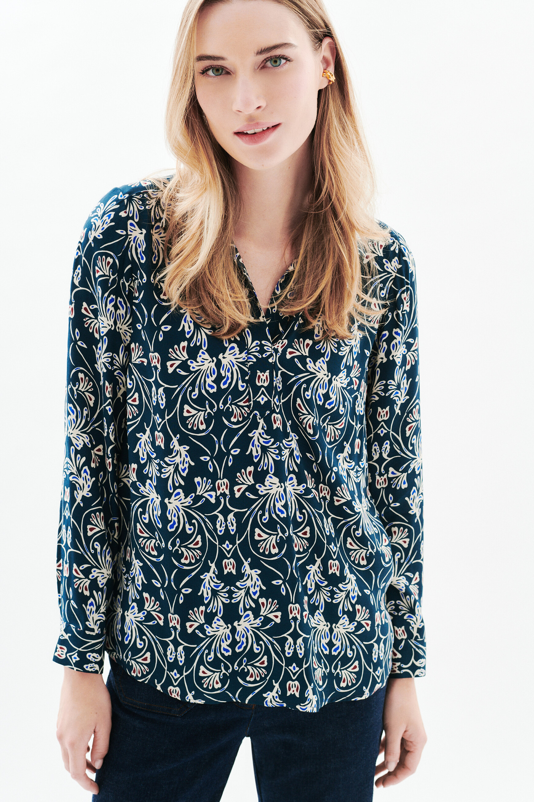 lovely shirt navy blue woman Lovely shirt navy blue woman