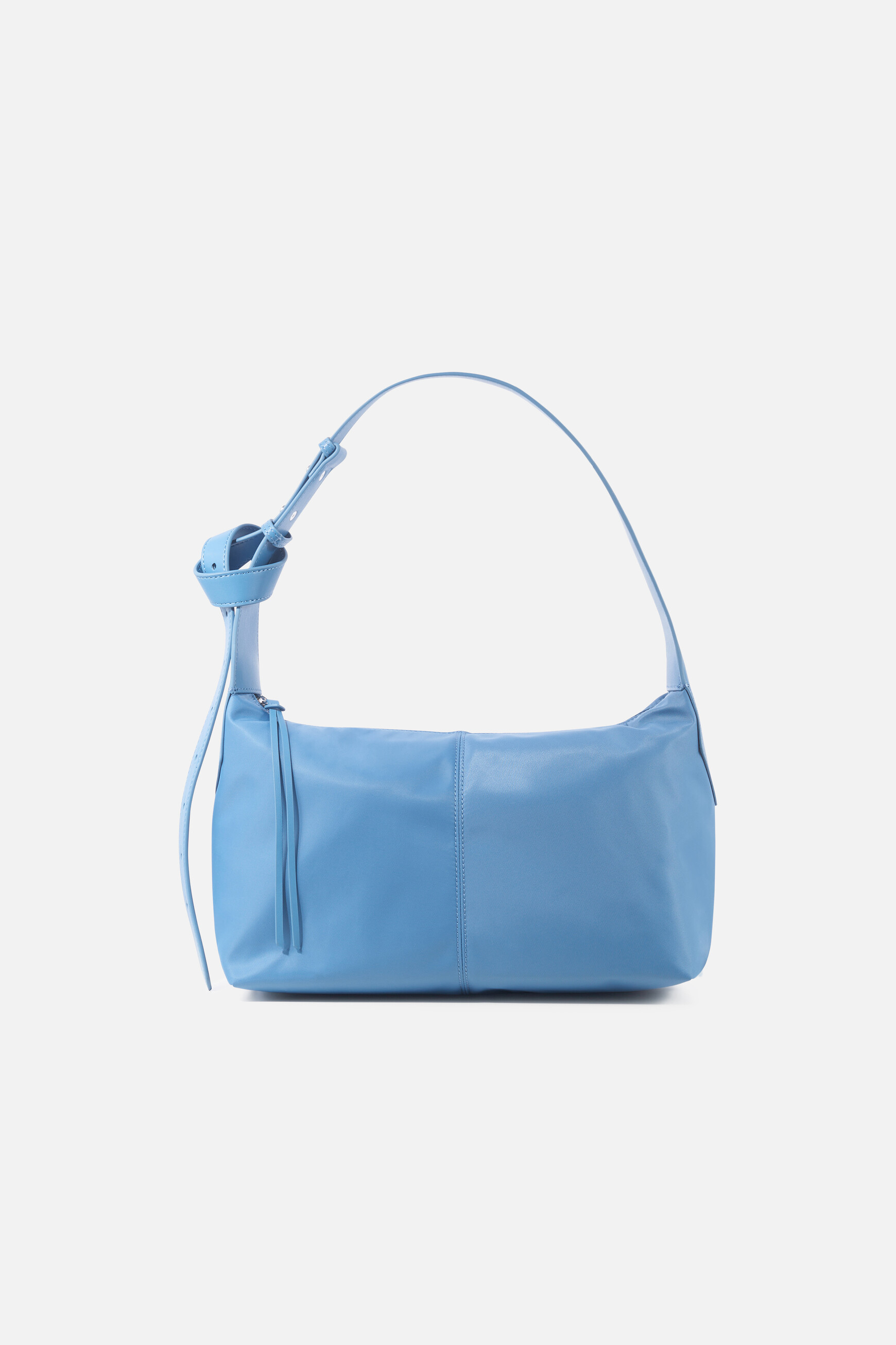 Soany bag in deperlant fabric baby blue denim woman