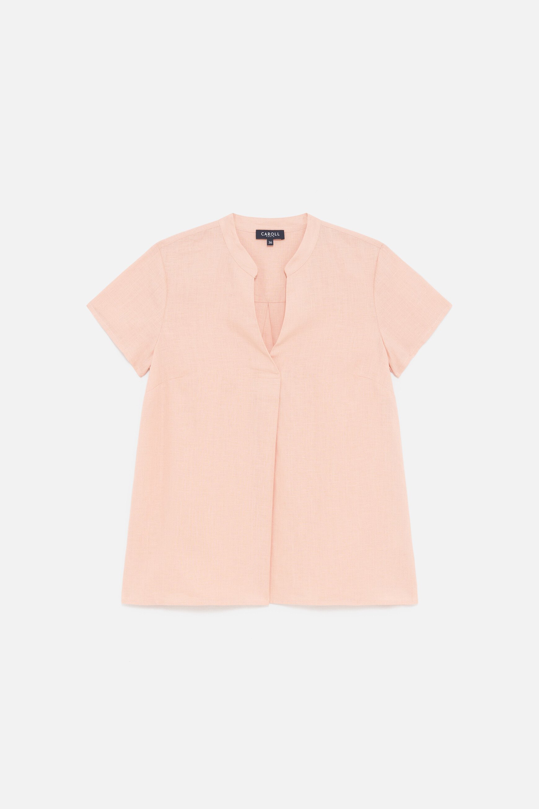 blouse kat 100 lin rose clair femme blouse kat 100% lin rose clair femme
