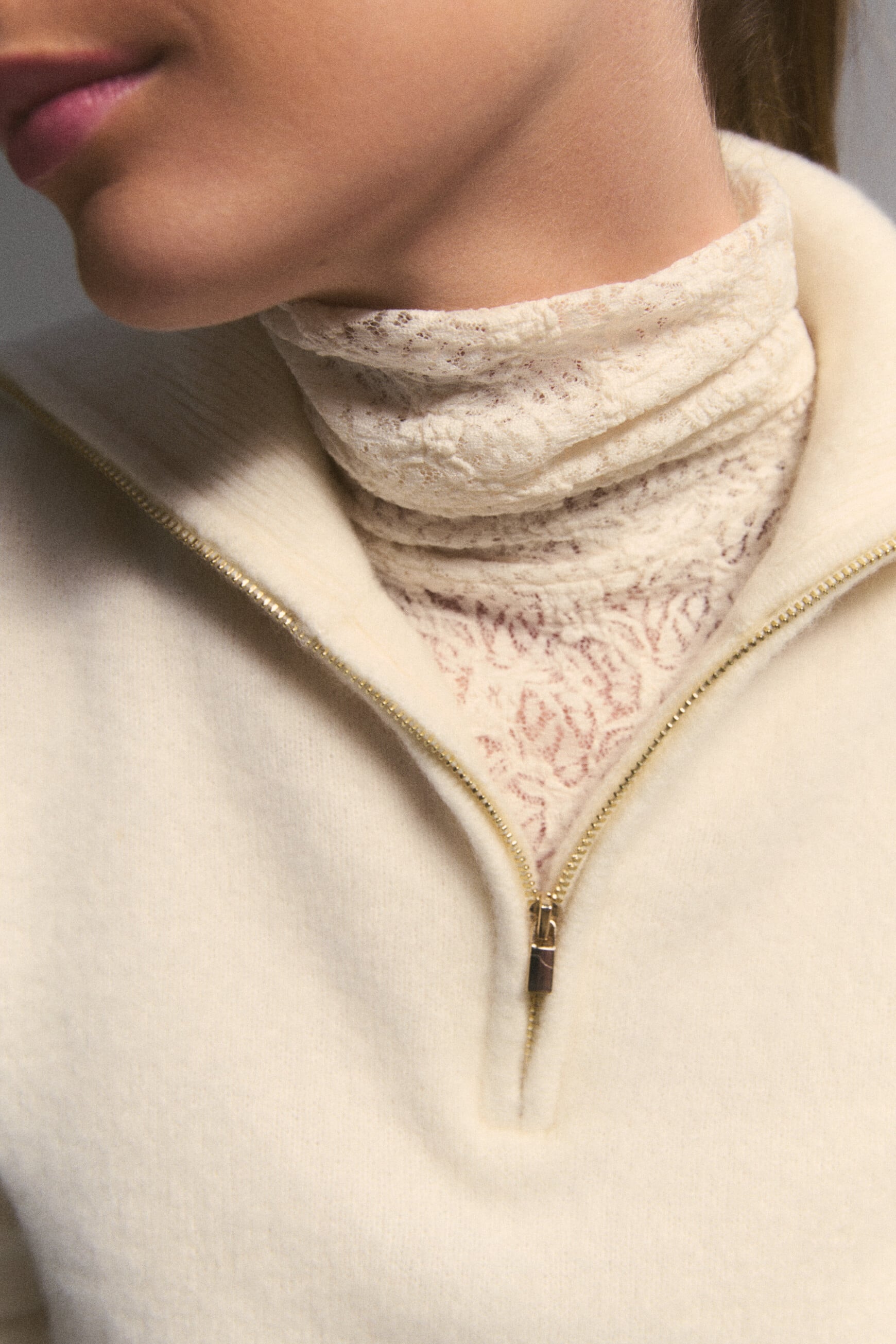 Mitchell sweater ecru woman