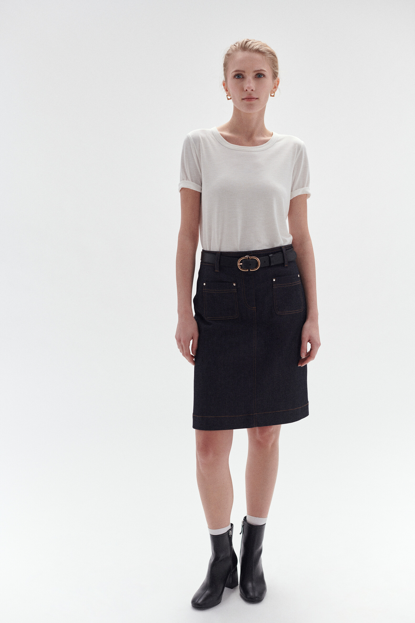 jupe enora denim double stone femme jupe enora denim double stone femme