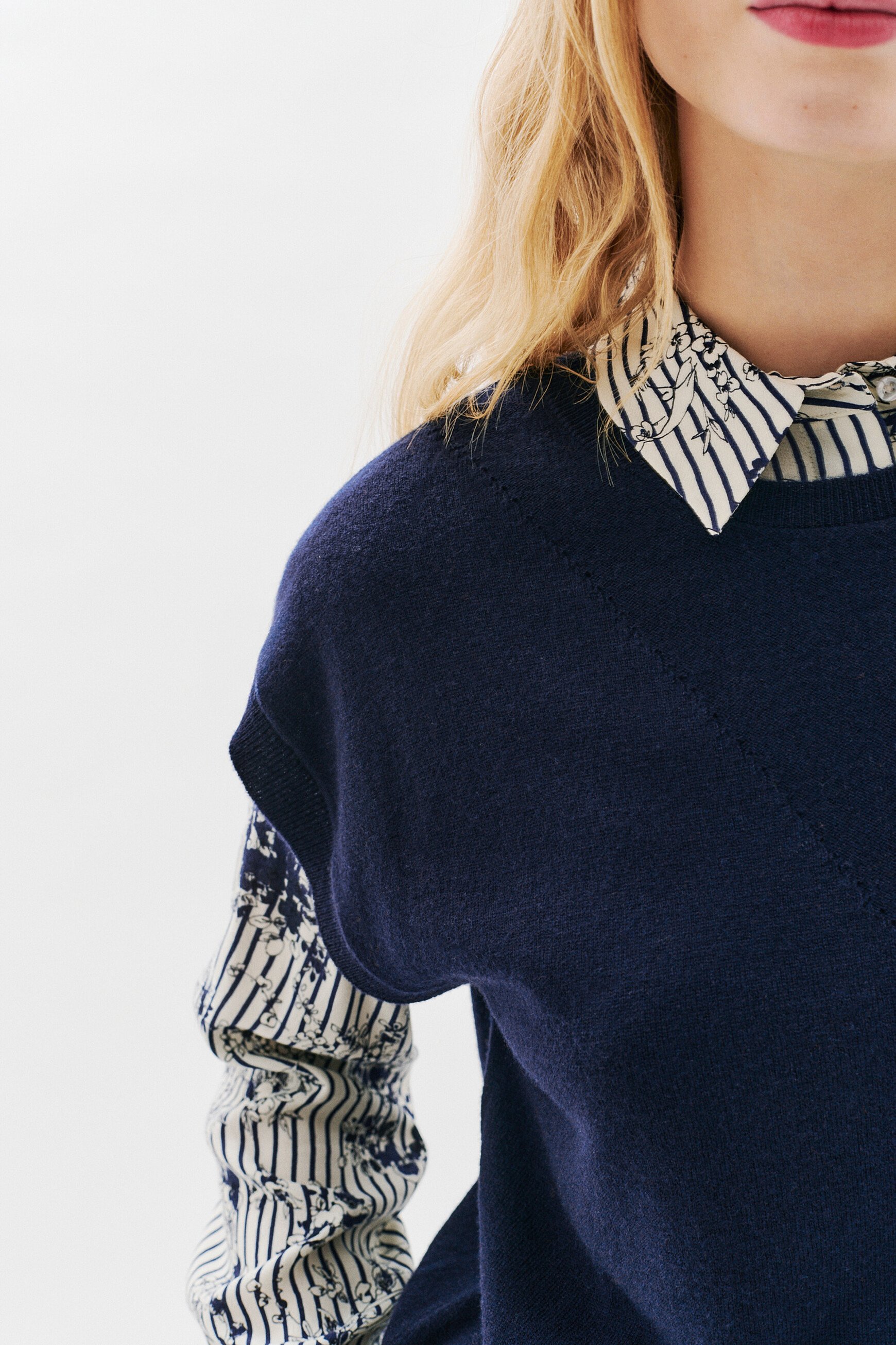 Mathilde sweater navy blue woman