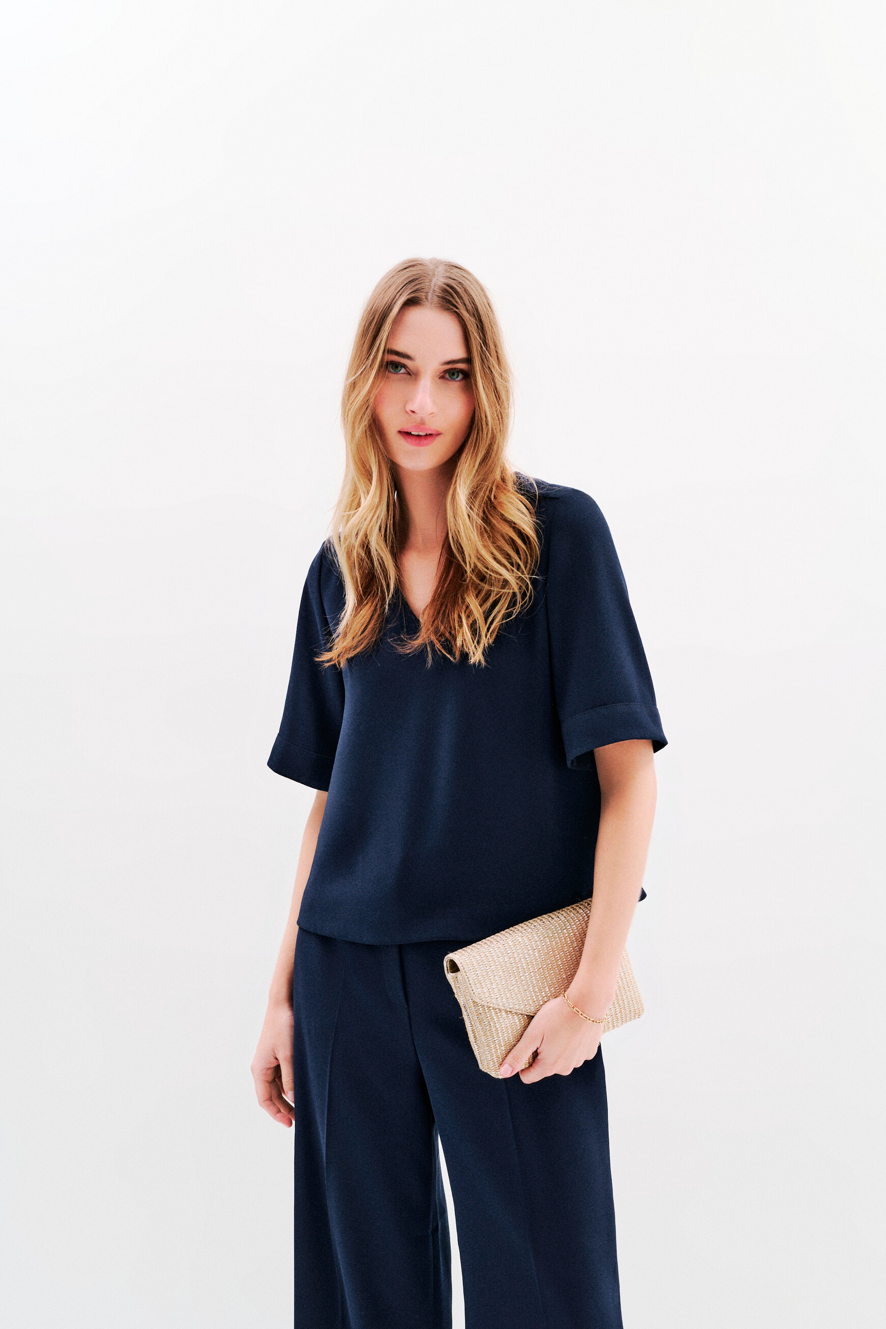 blouse cnoe bleu marine femme Blouse Cnoe bleu marine femme