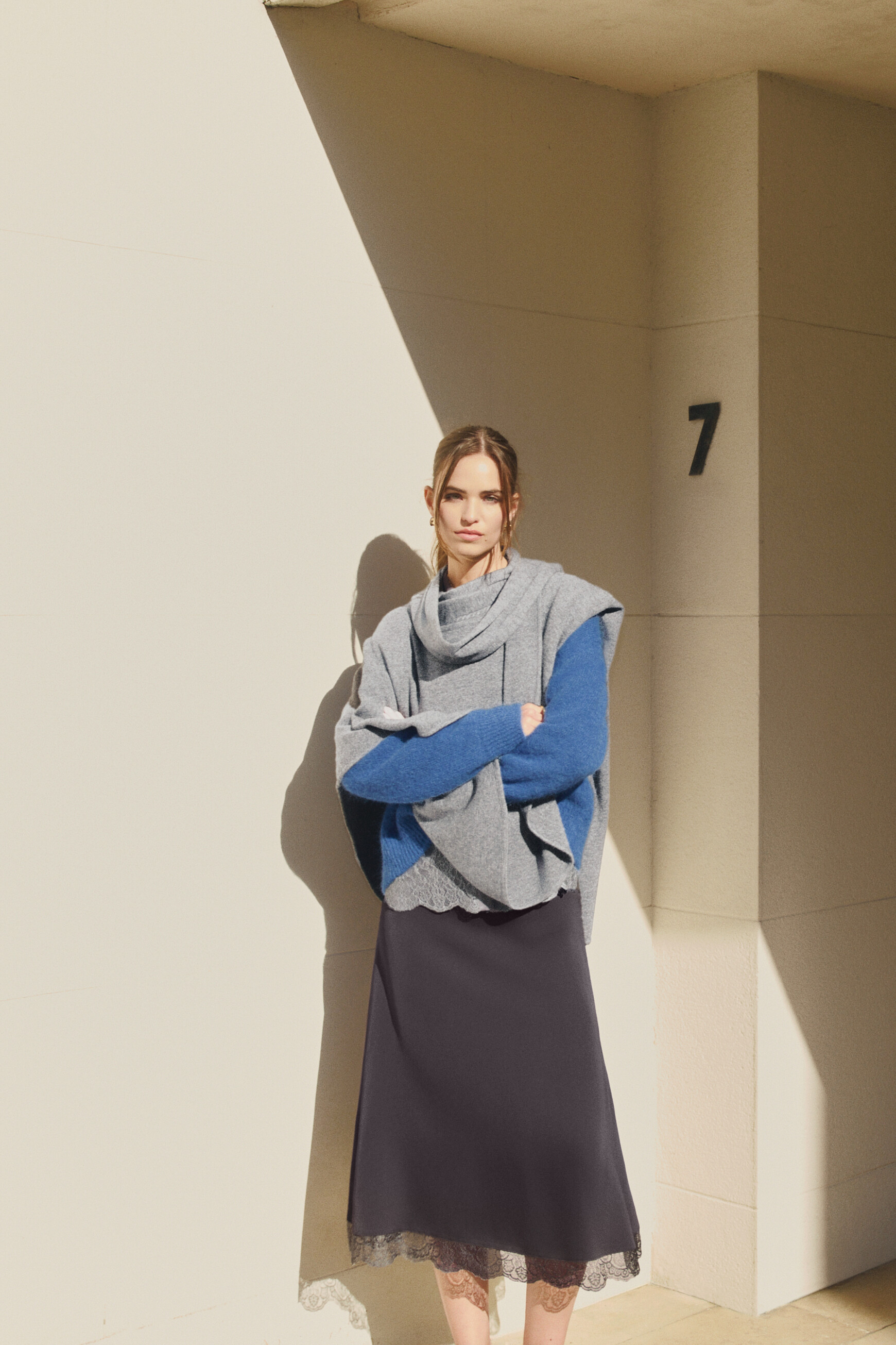 Mcher sweater grey woman