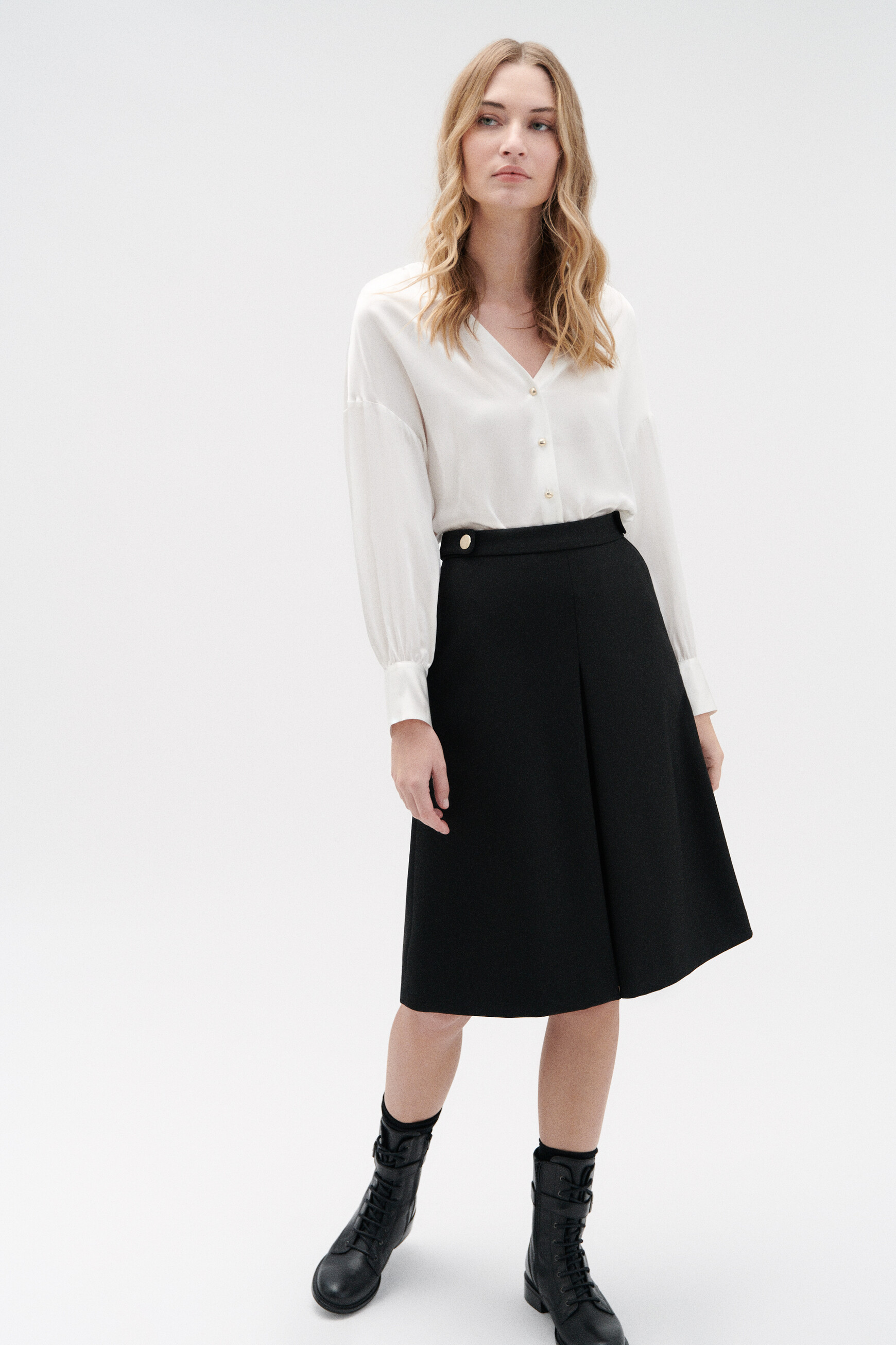 jupe sunny évasée noir femme