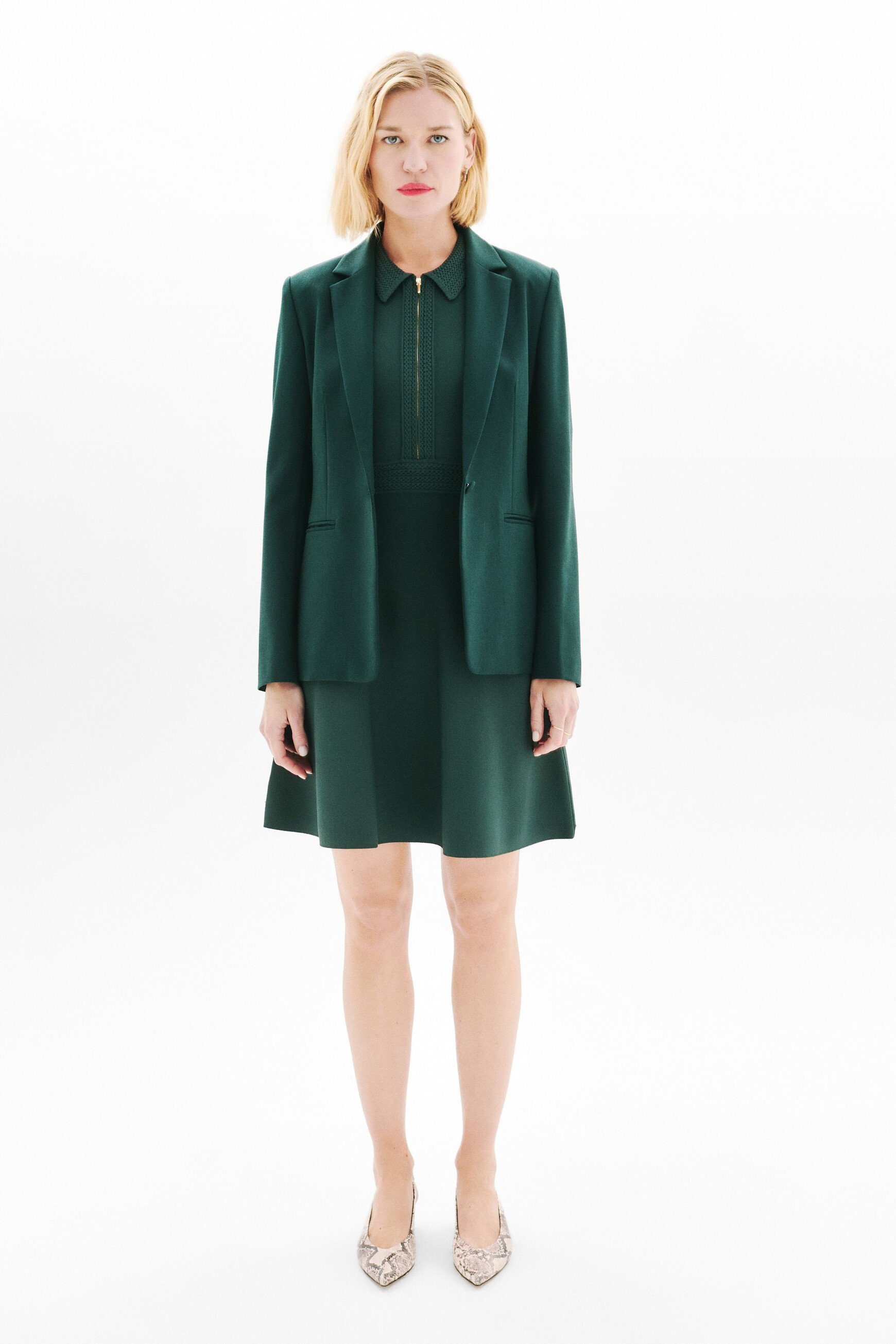 Vanteane jacket dark green woman