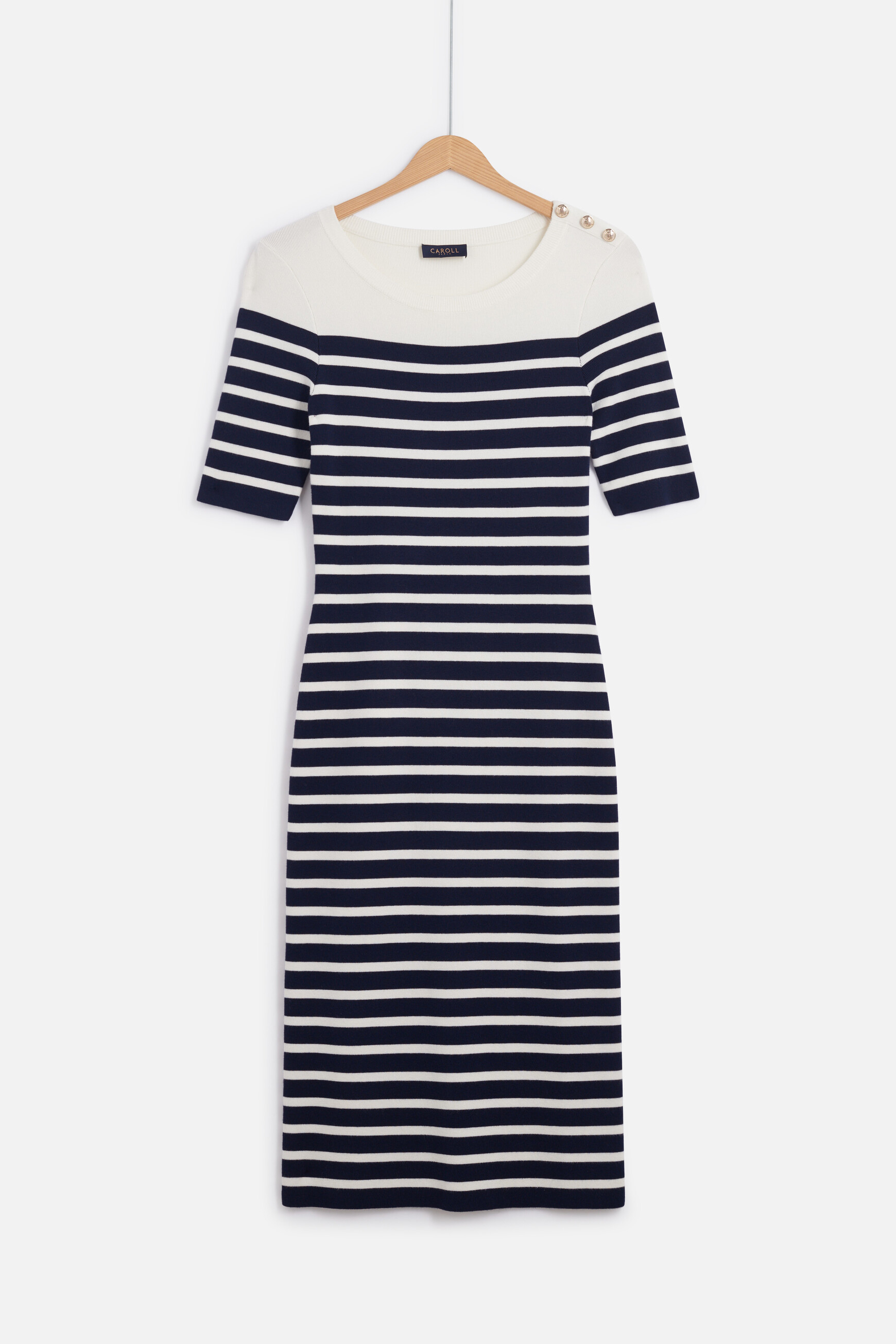 robe pull oceane facon mariniere bleu marine femme Robe pull oceane façon marinière bleu marine femme