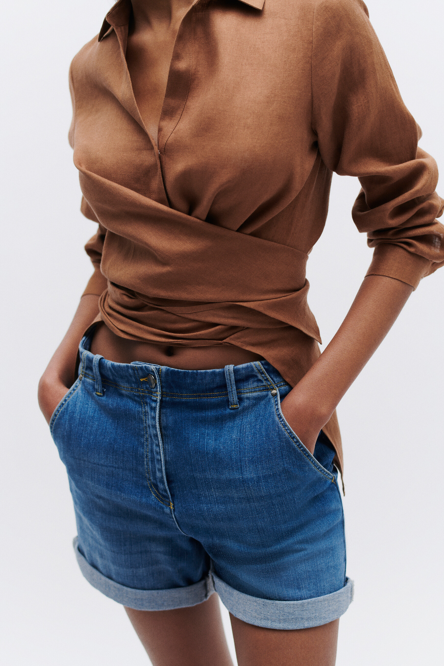 Shorts Salviano denim stone damen