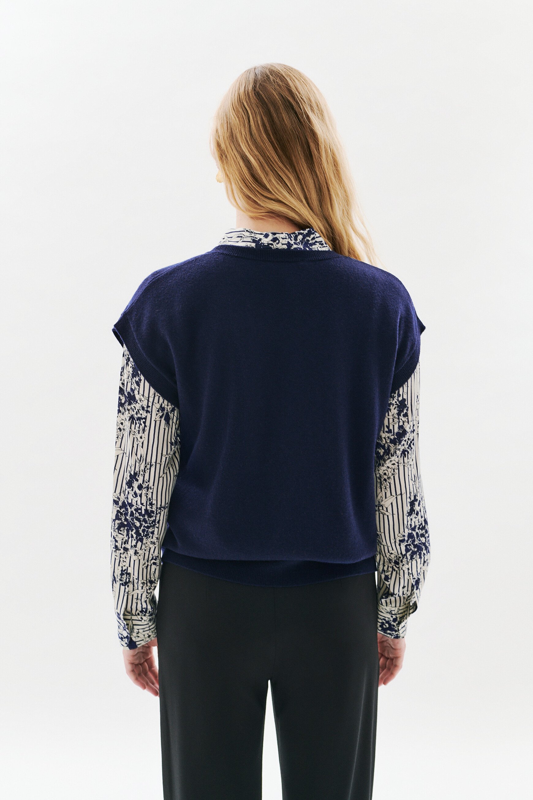 Mathilde sweater navy blue woman