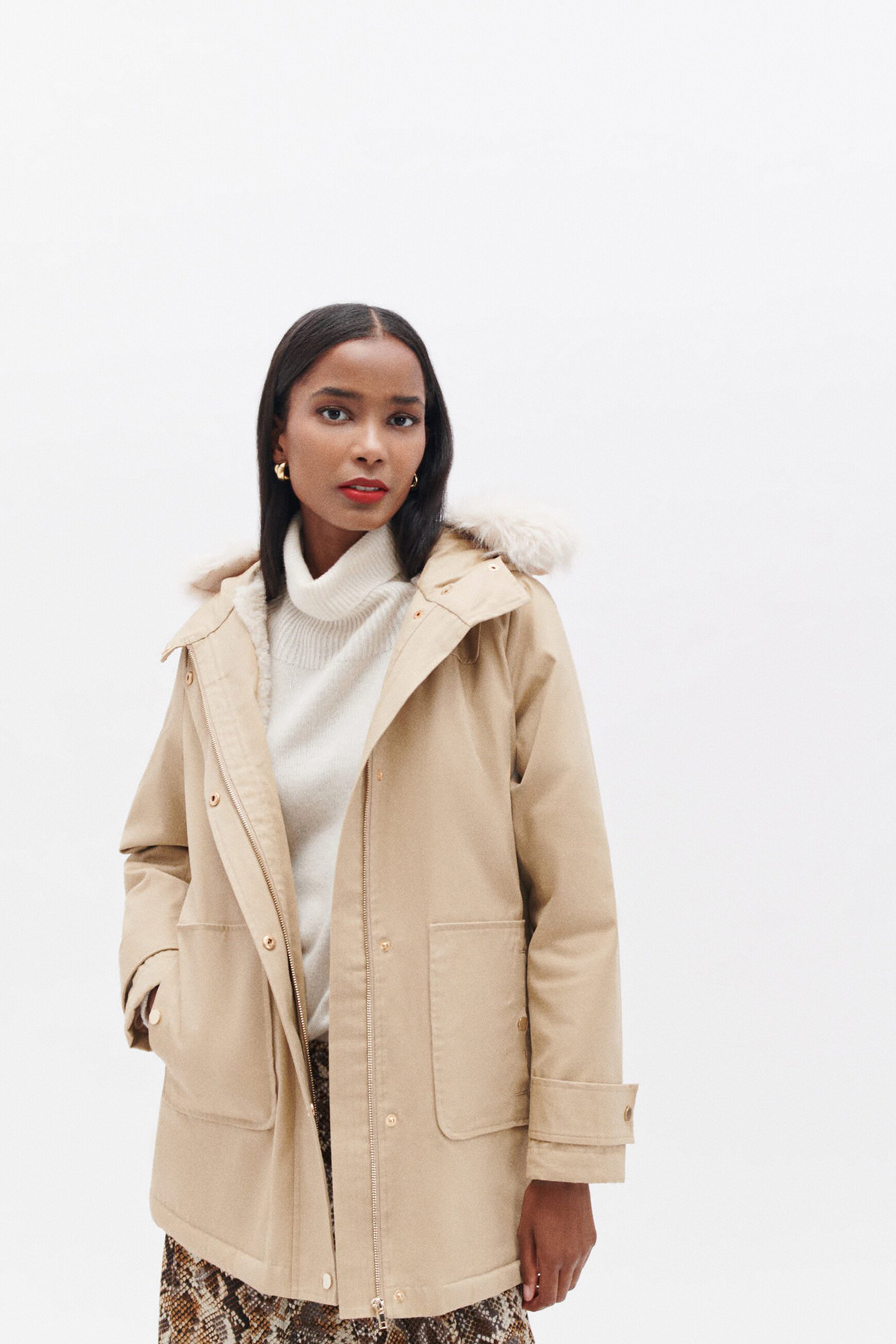 Parka galaska beige femme