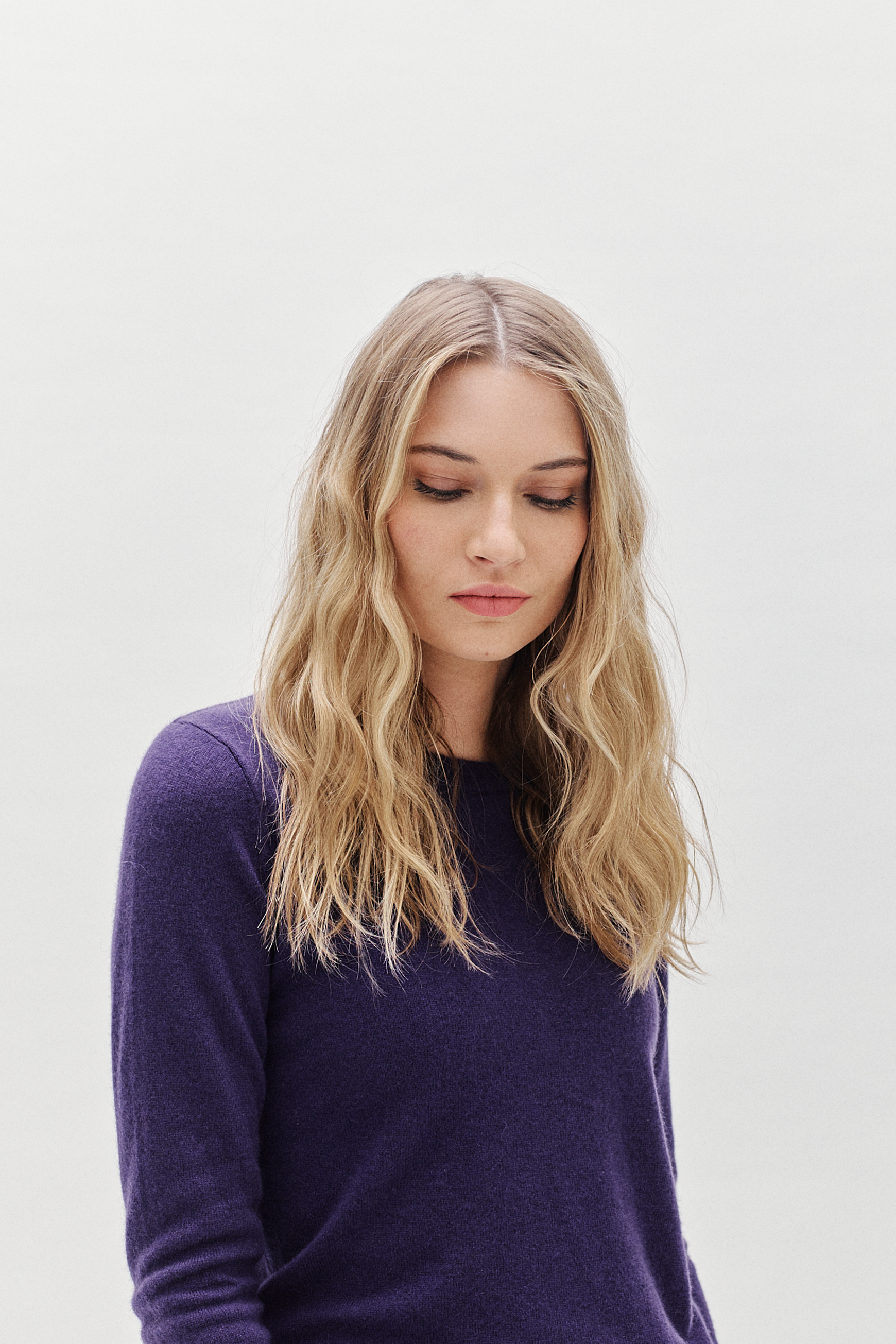 pull soizic 100 cachemire prune femme pull soizic 100% cachemire prune femme