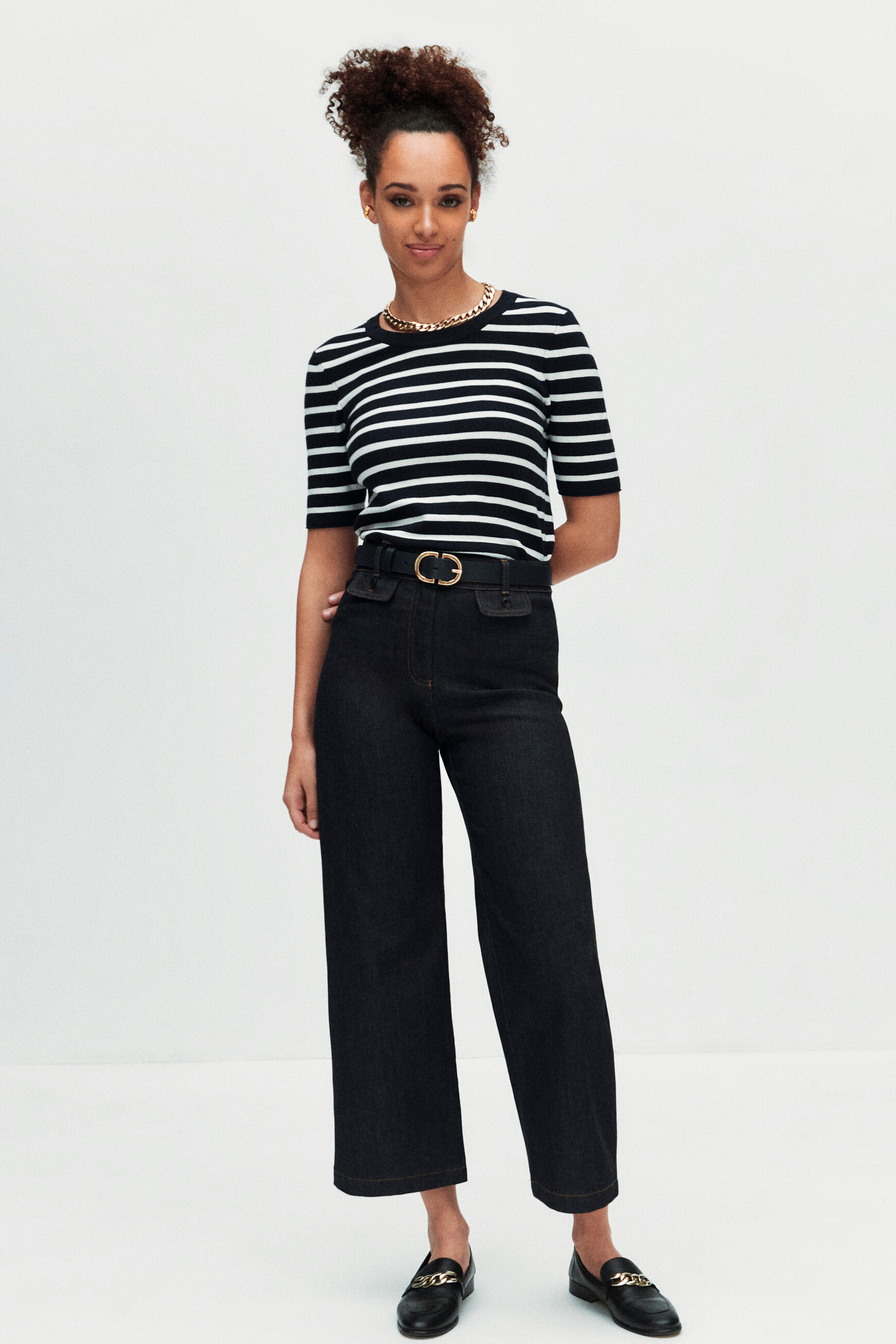 jean teano evase denim double stone femme Jean teano évasé denim double stone femme