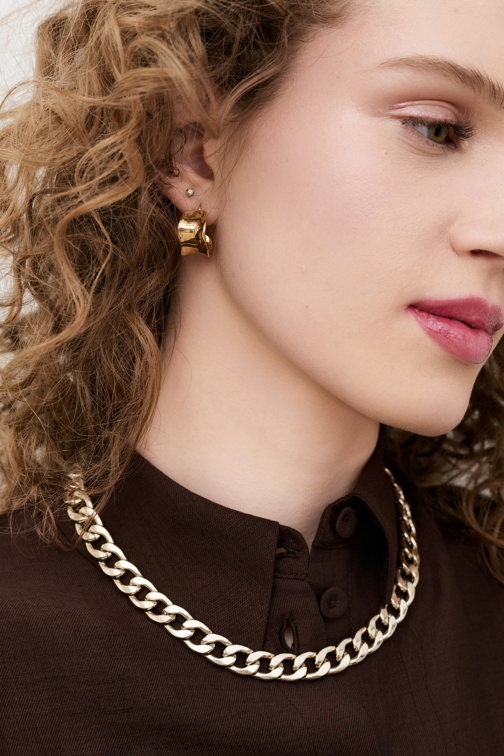 Collar Wana color plata mujer
