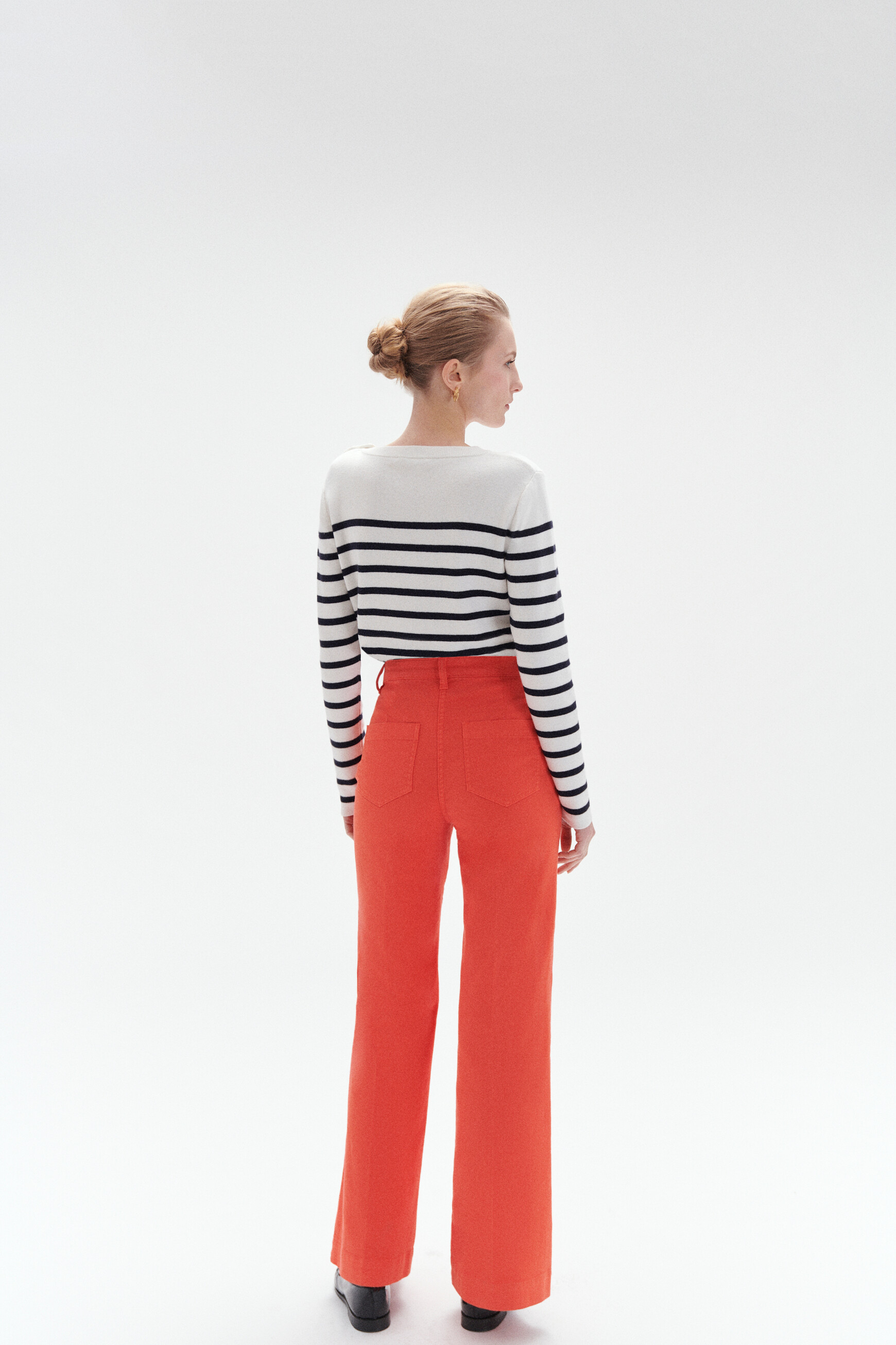 pantalon lazzaro naranja mujer Pantalón Lazzaro naranja mujer