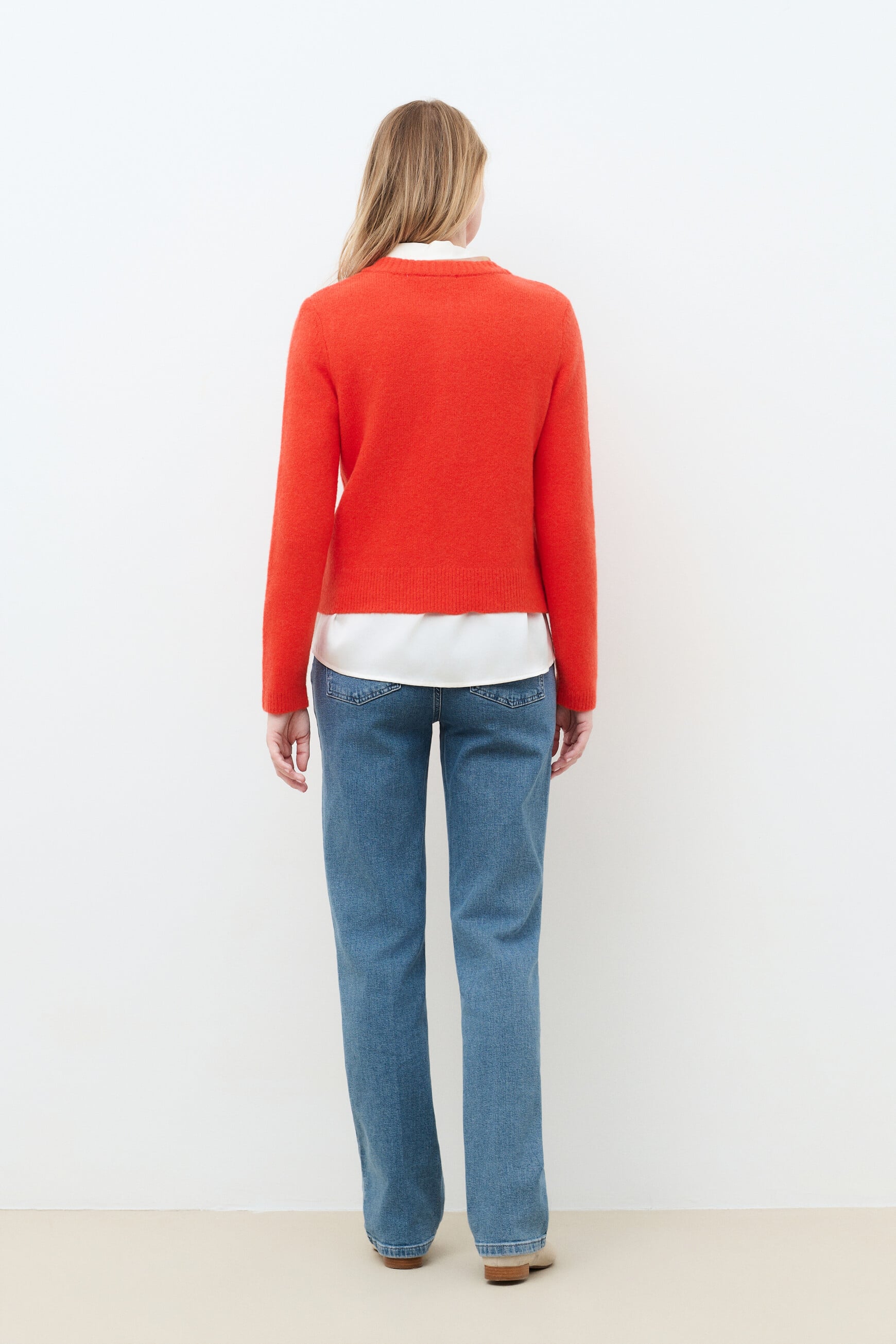 Mneptune sweater orange woman