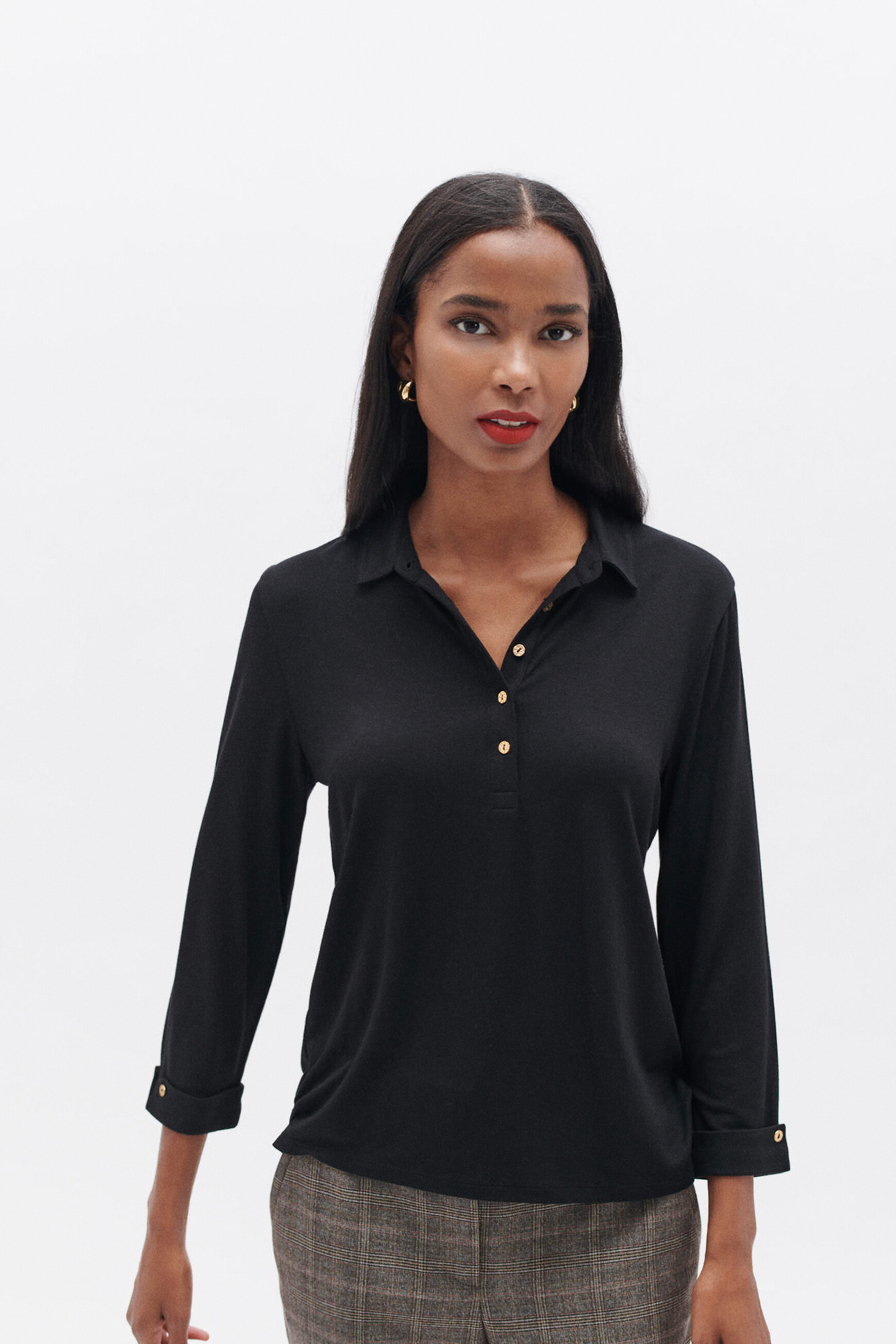 t shirt tnina noir femme T-shirt tnina noir femme