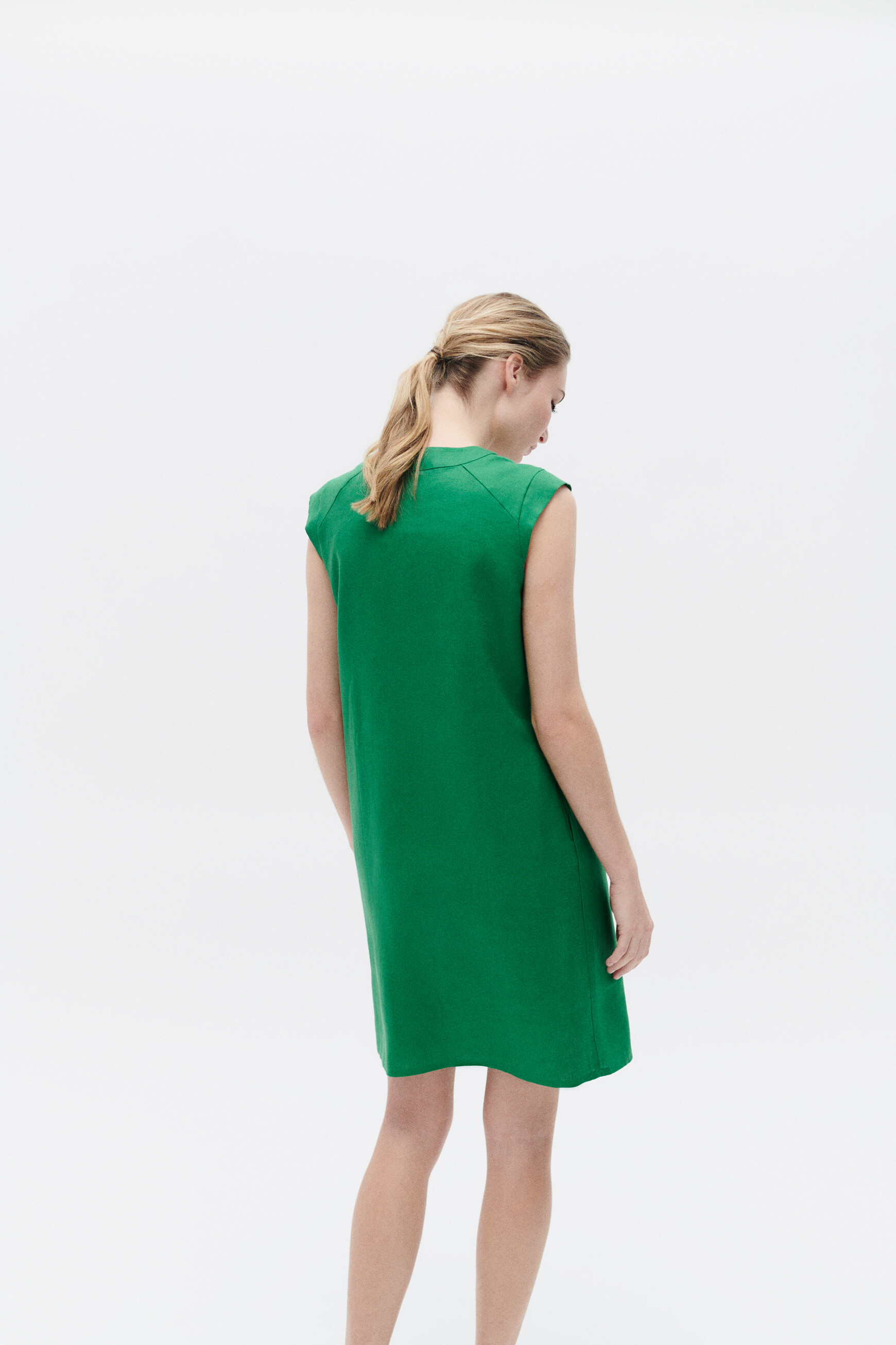 robe pamela 100 lin vert menthe femme robe pamela 100% lin vert menthe femme