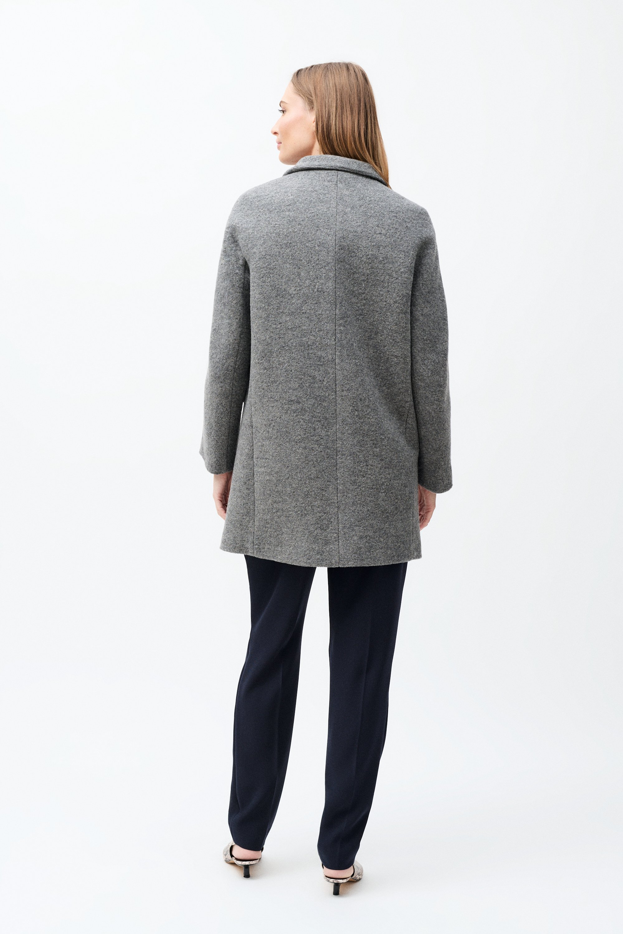 gerome 100 wool coat light grey woman Gerome 100% wool coat light grey woman