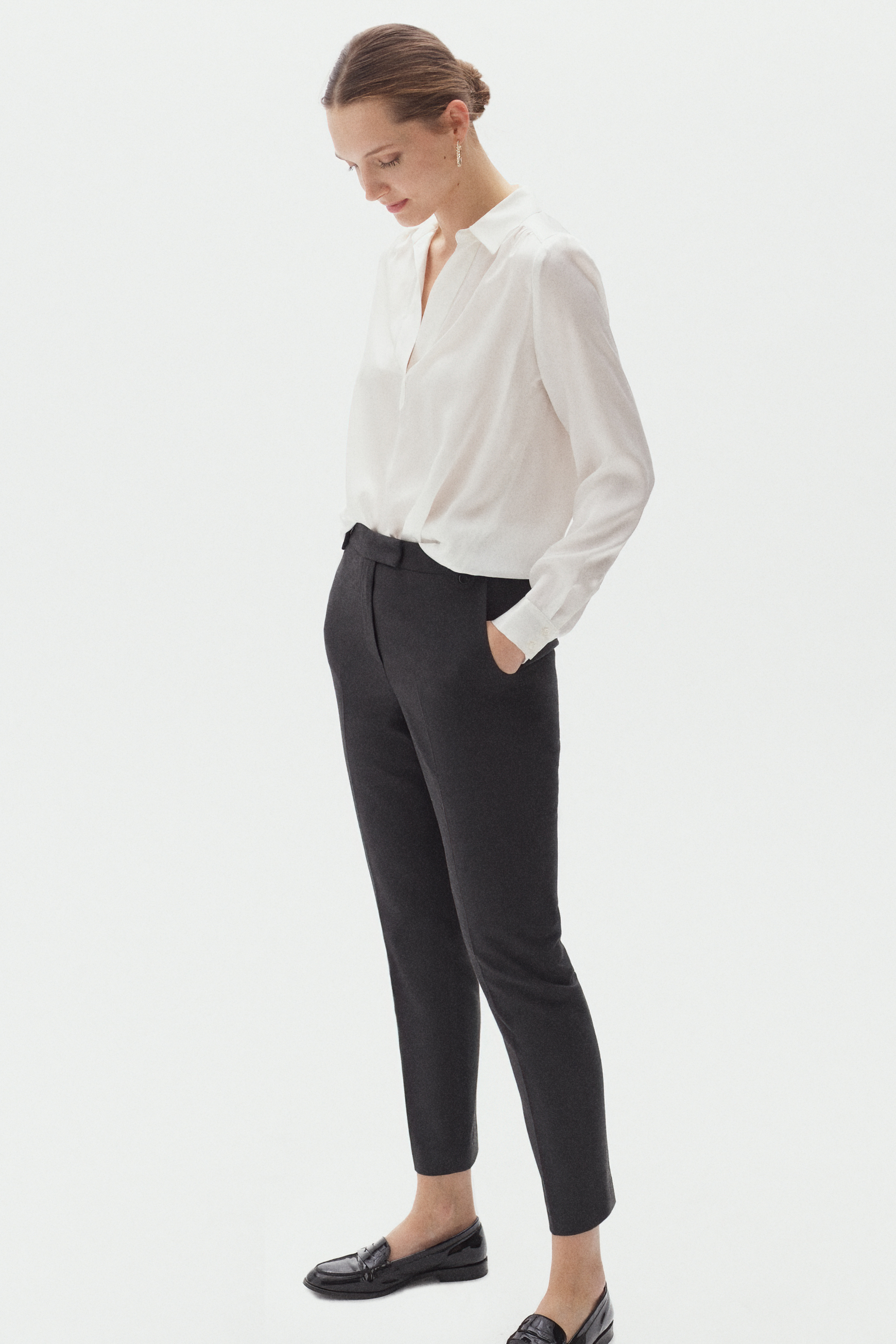 pantalon claude gris fonce femme pantalon claude gris fonce femme
