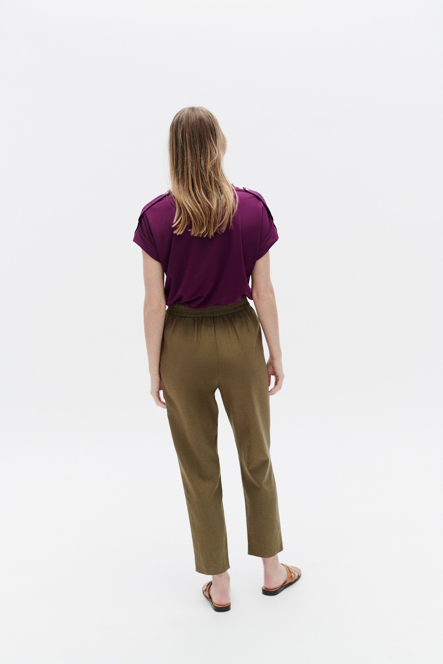 pantalon peter vert olive femme Pantalon peter vert olive femme