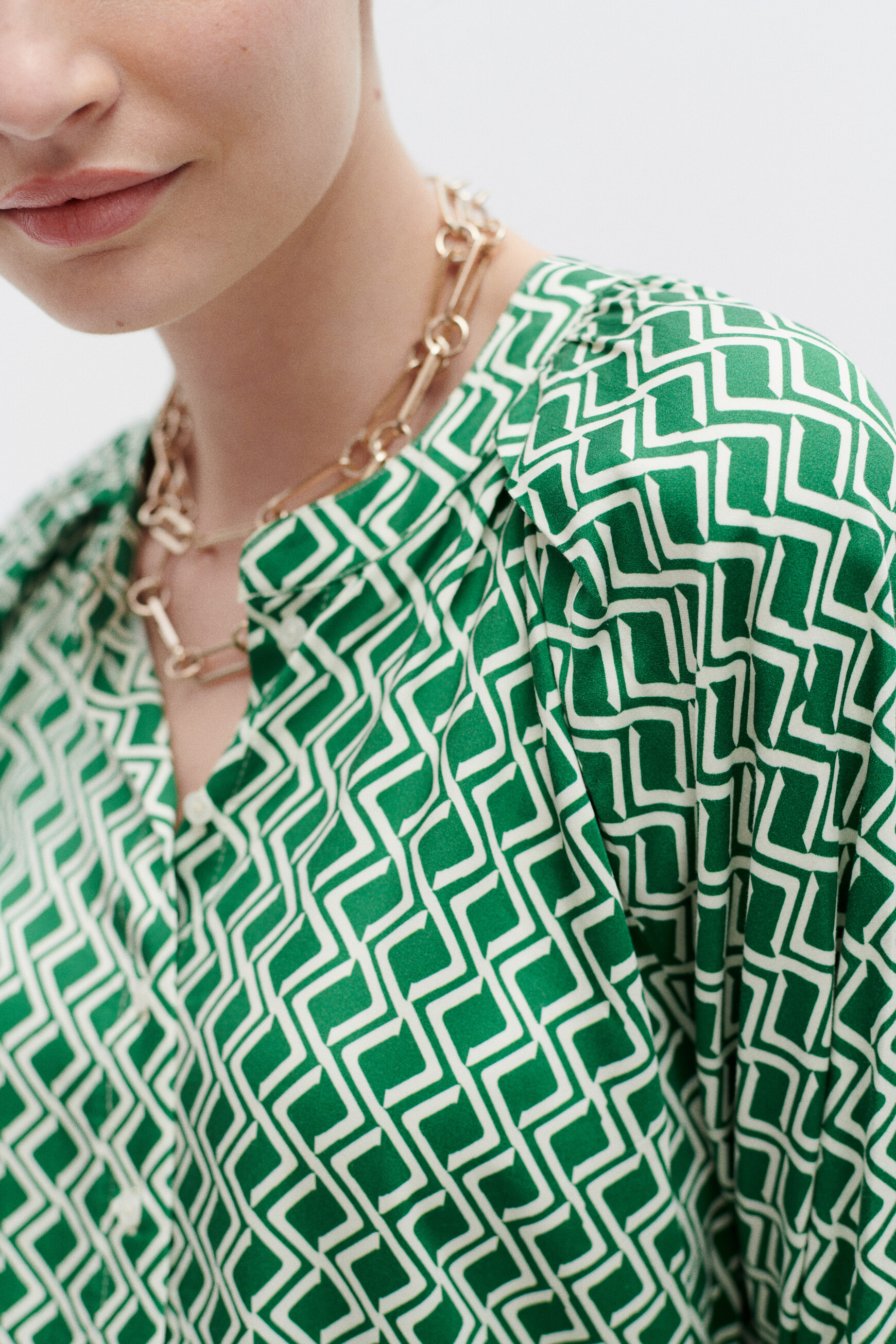 Chemise cmonalisa vert menthe femme