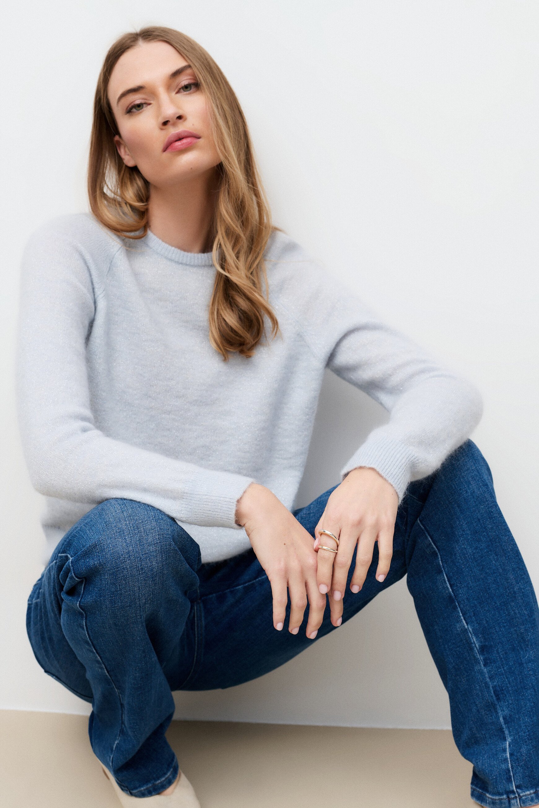 Pull Mcassandra bleu ciel femme