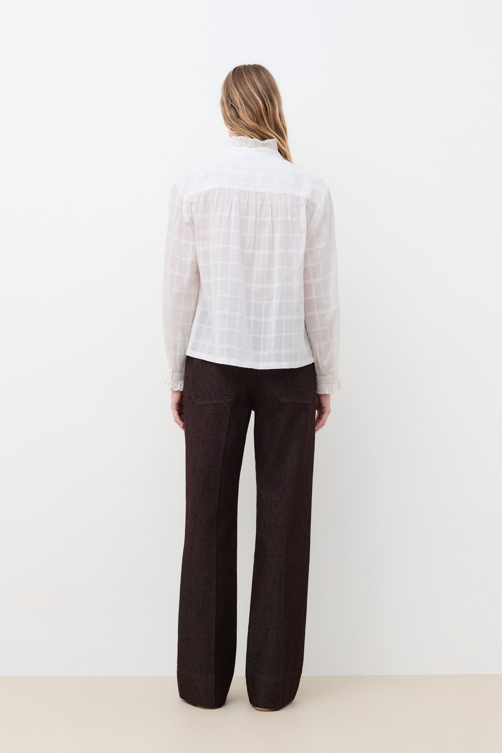 Cfleur blouse ecru woman