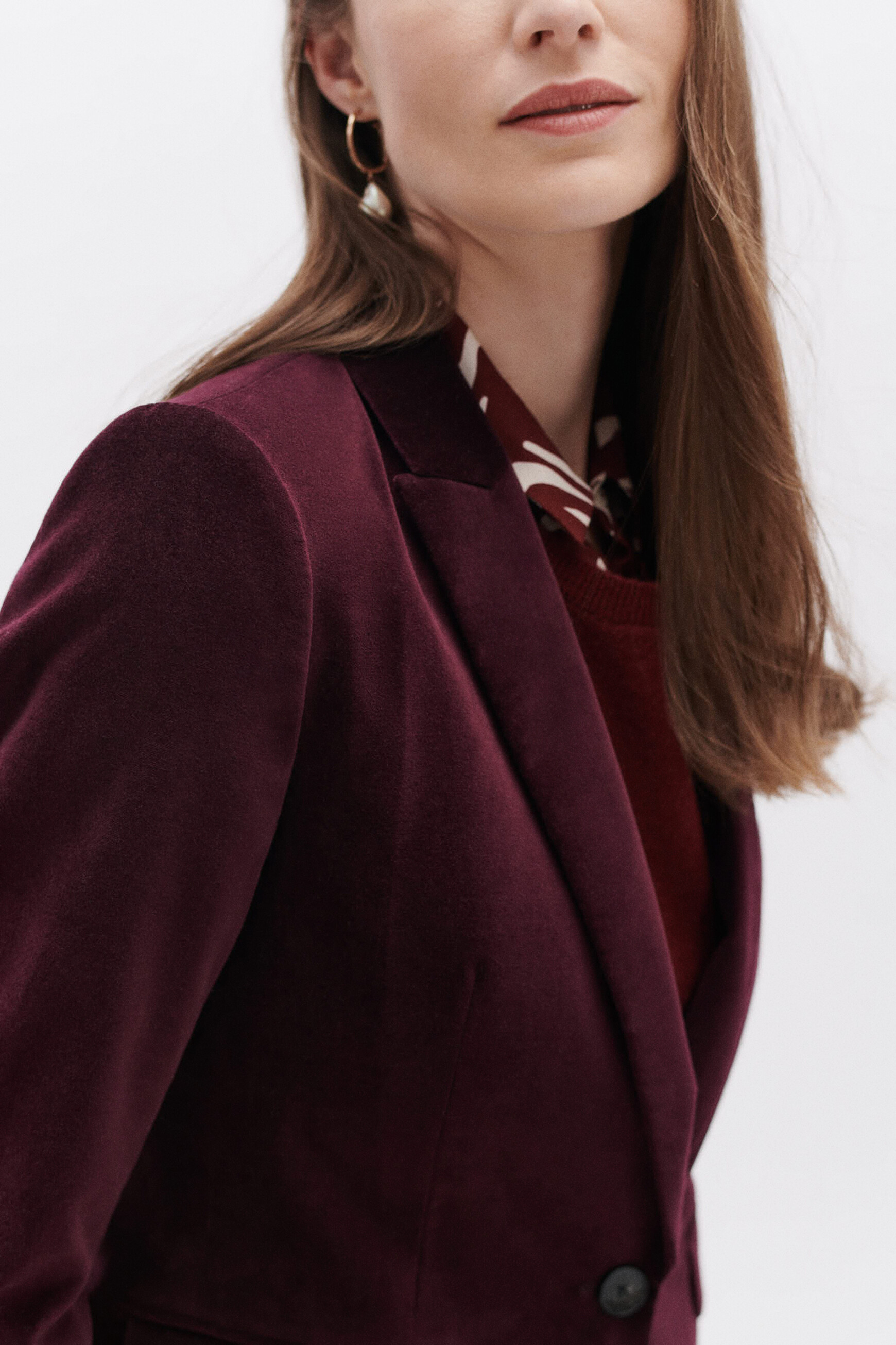 blazer aurora prune femme blazer aurora prune femme