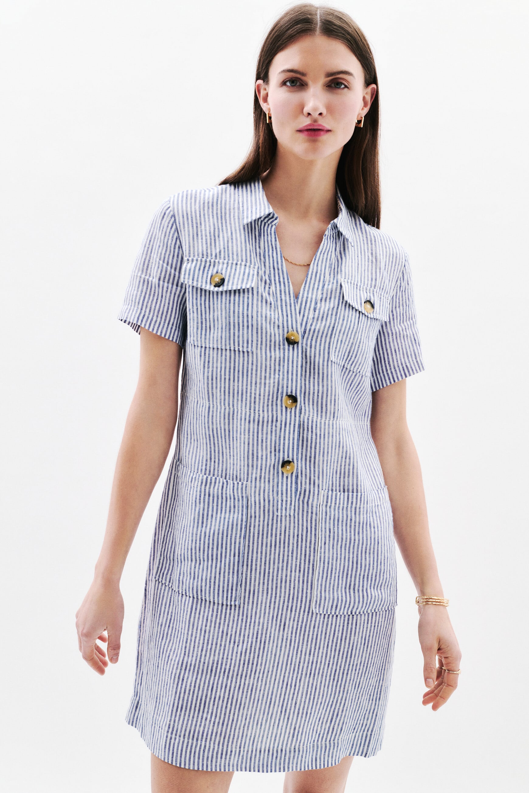Dress laure1 stone denim woman