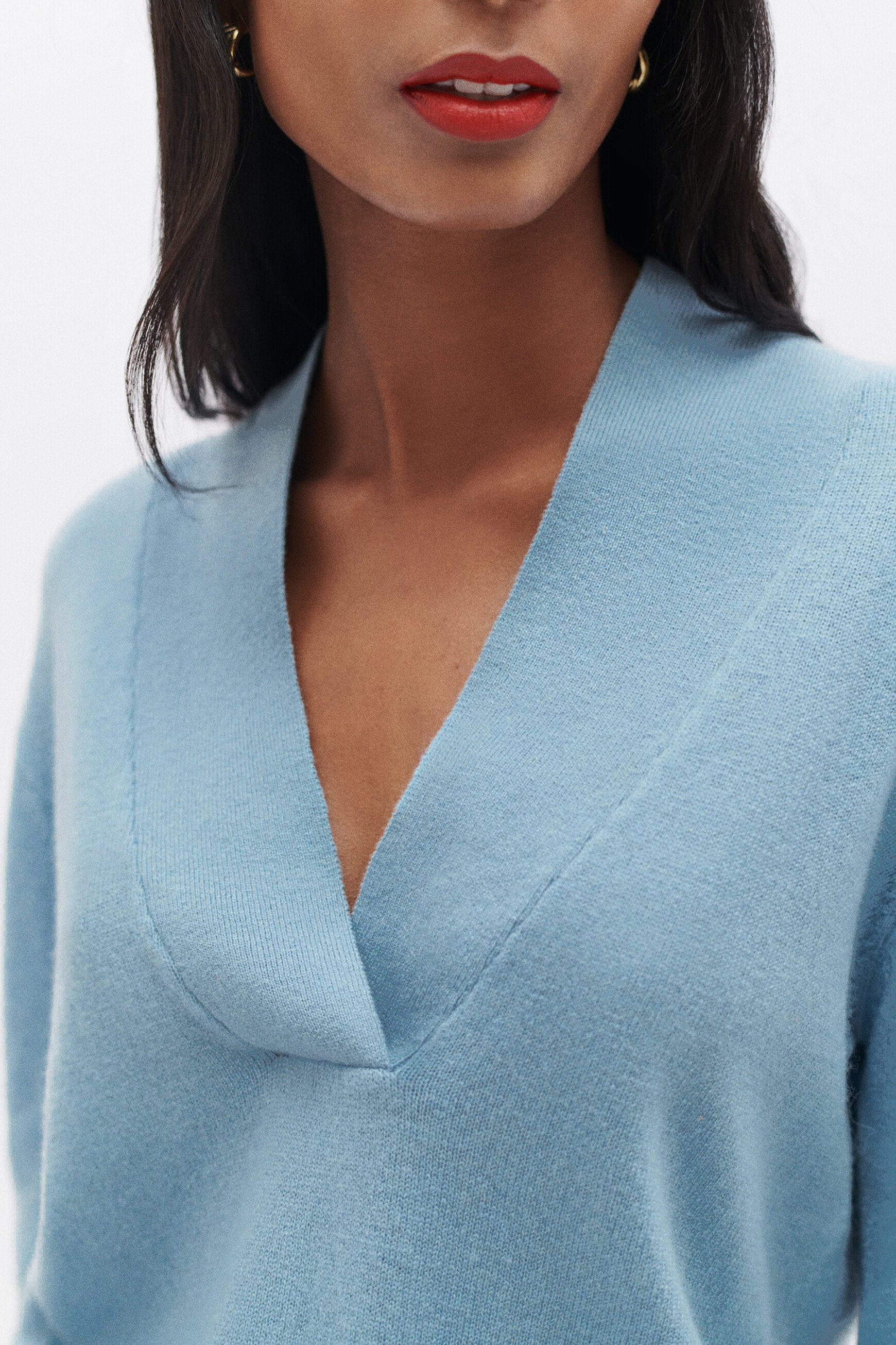 Pull femme bleu ciel deals