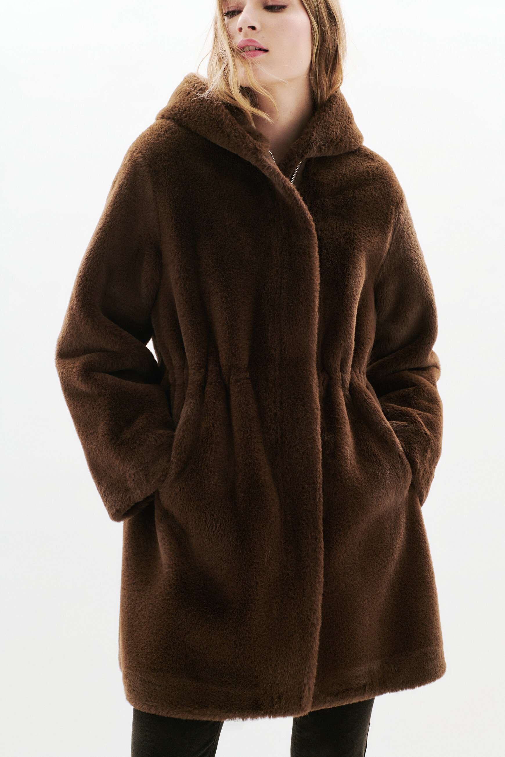 manteau gapuchon marron chocolat femme Manteau Gapuchon marron chocolat femme
