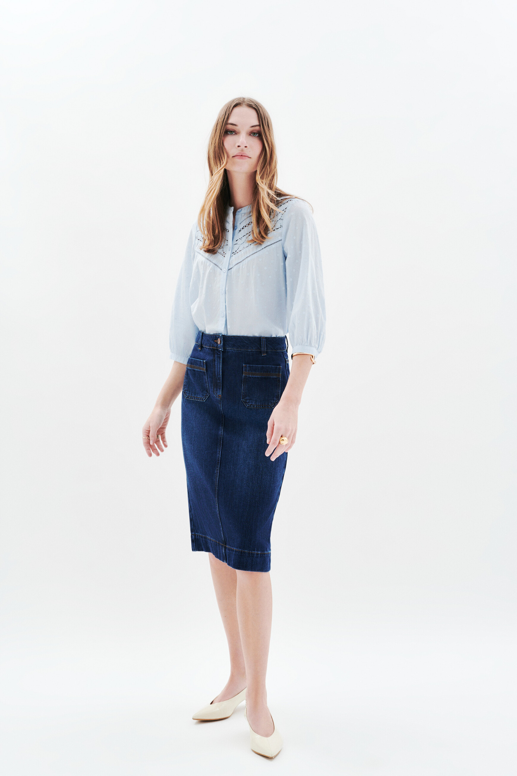 jupe janais denim double stone femme Jupe Janais denim double stone femme