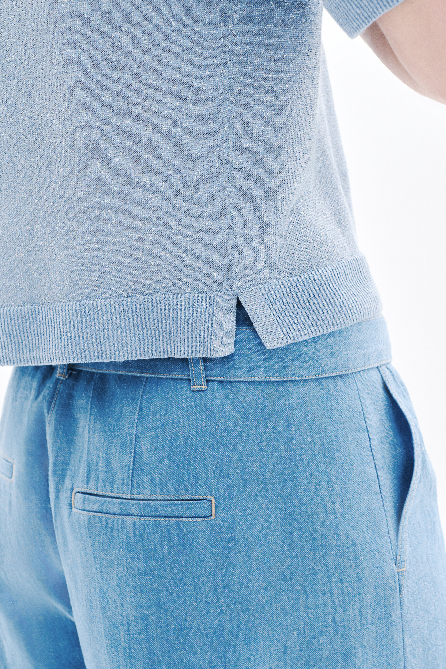 pull milly bleu gris femme Pull Milly bleu gris femme