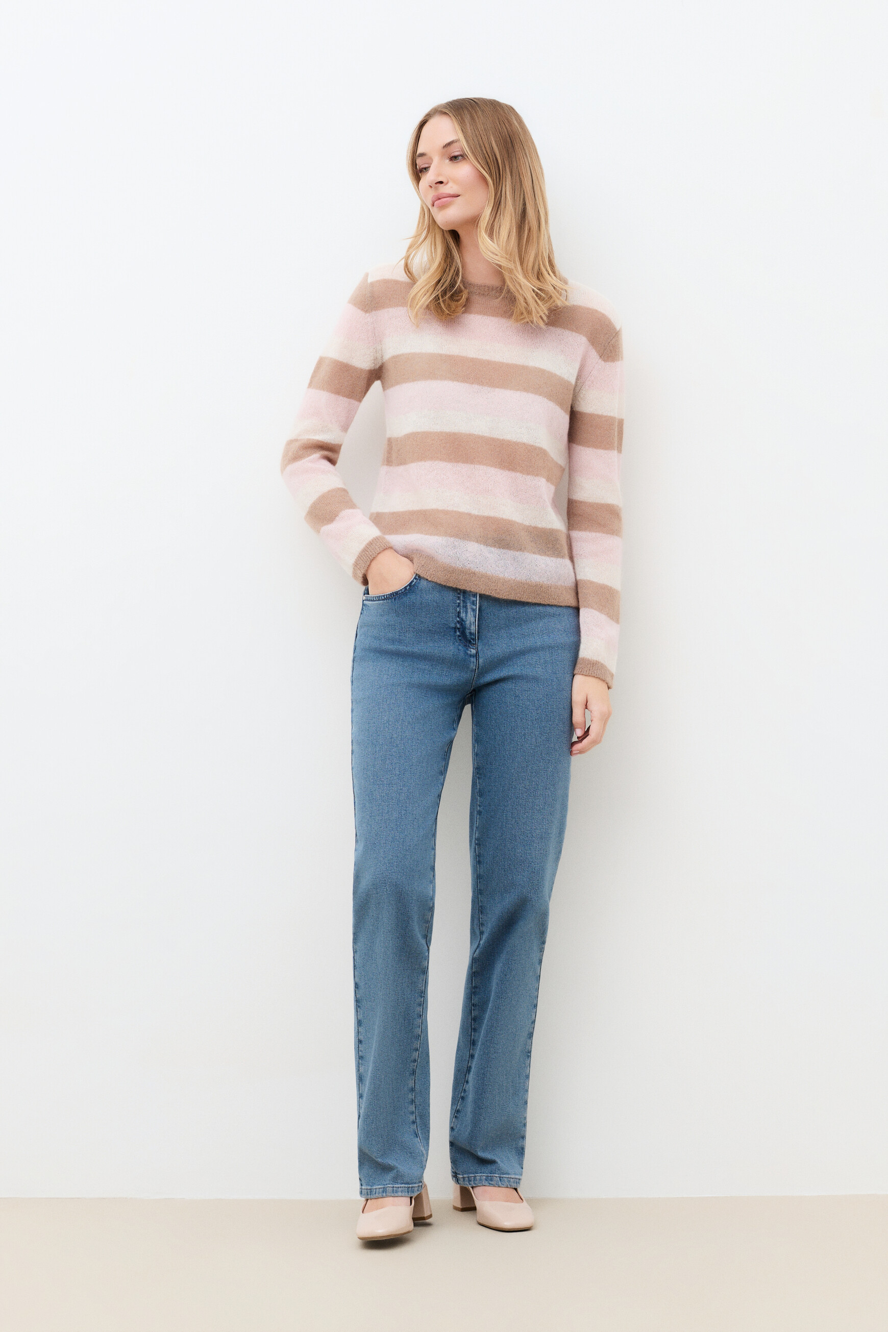 Mgreg sweater ecru woman