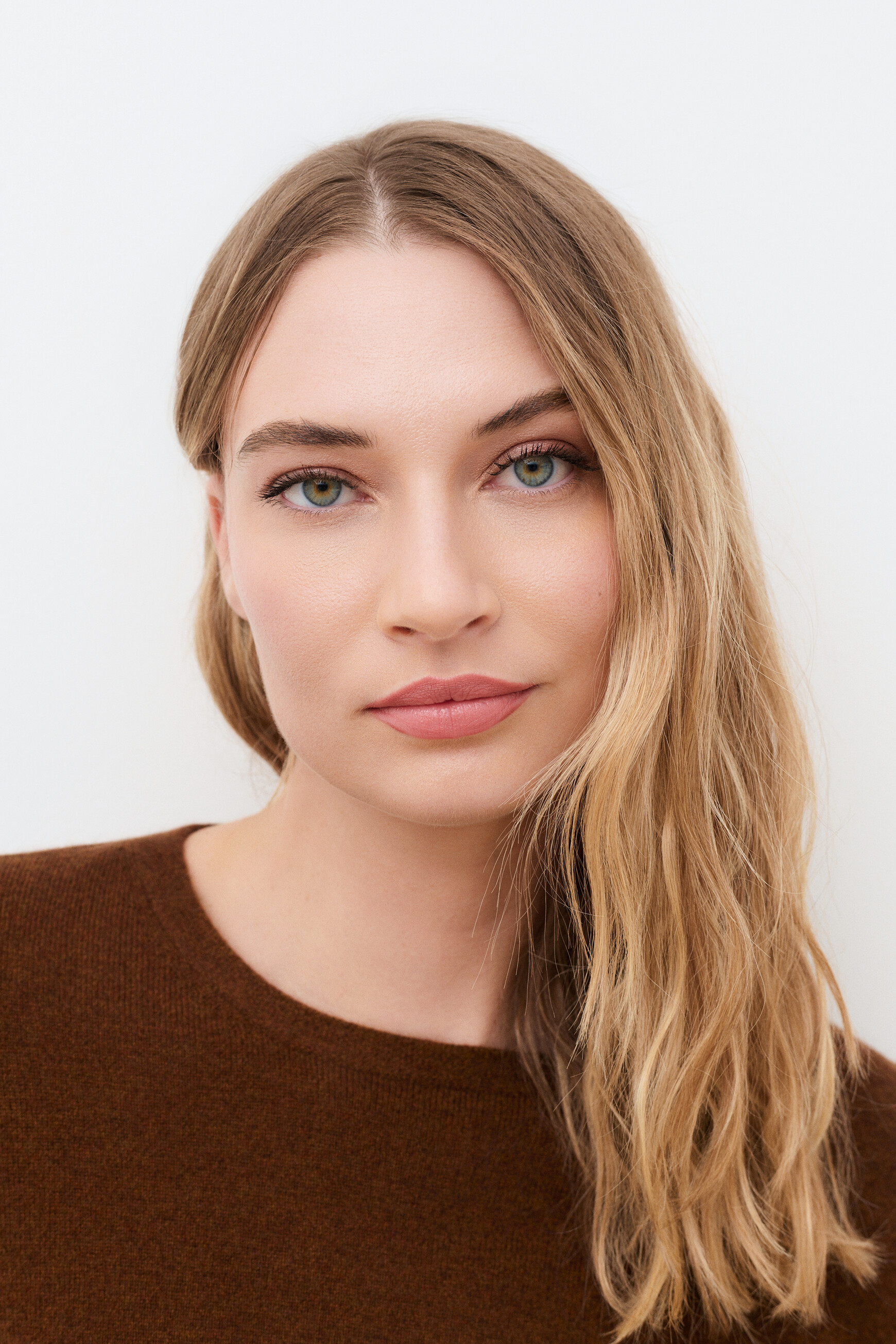 Mjanice sweater 100% cashmere cognac brown woman