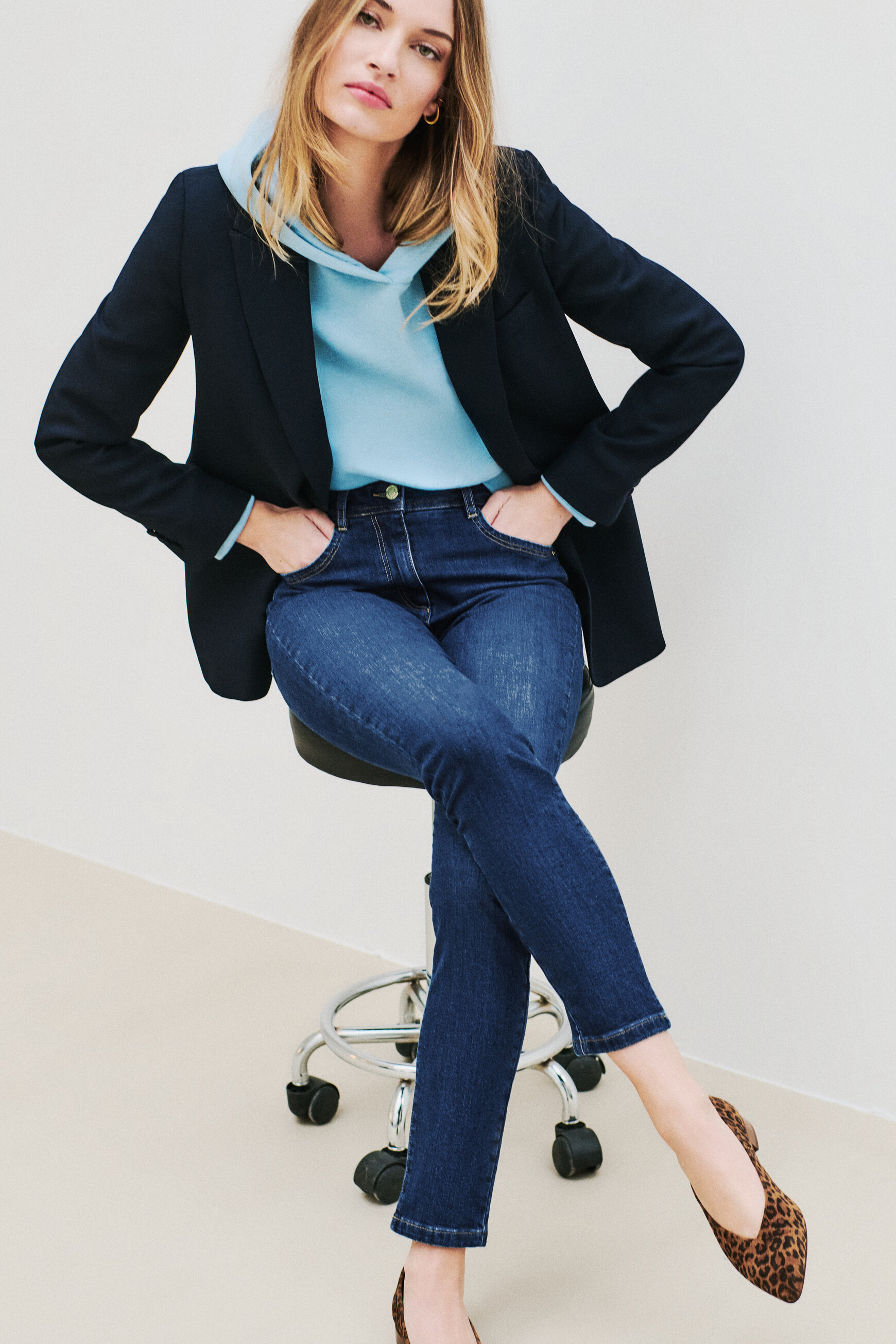 Ptonydenim2 trousers stone denim woman