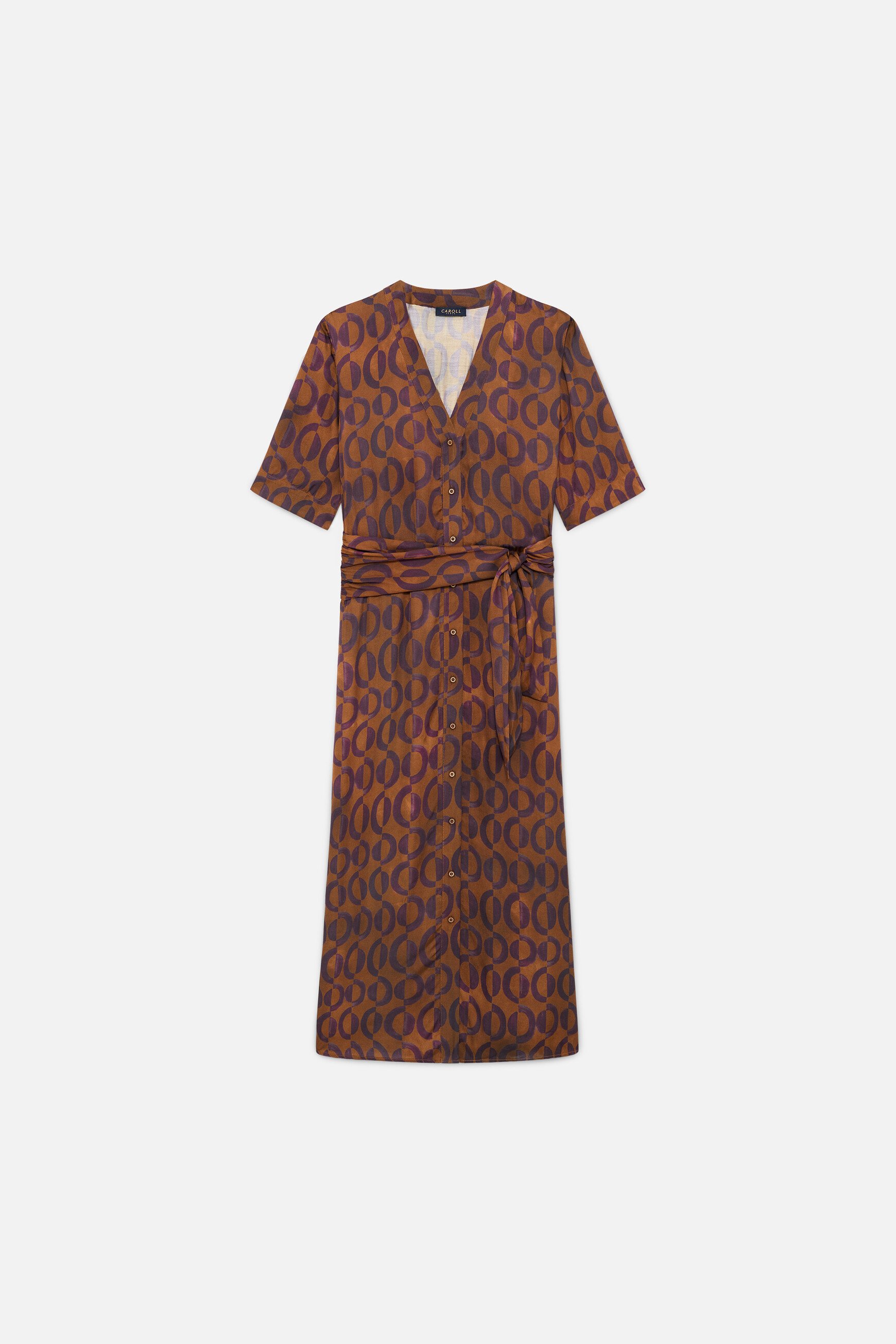 Vestido Relisa camel mujer