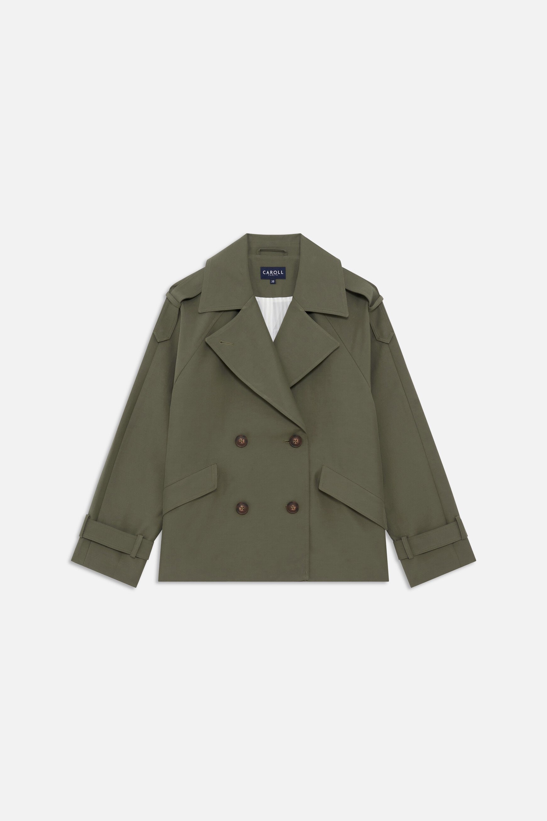 Trench gourmand vert kaki femme