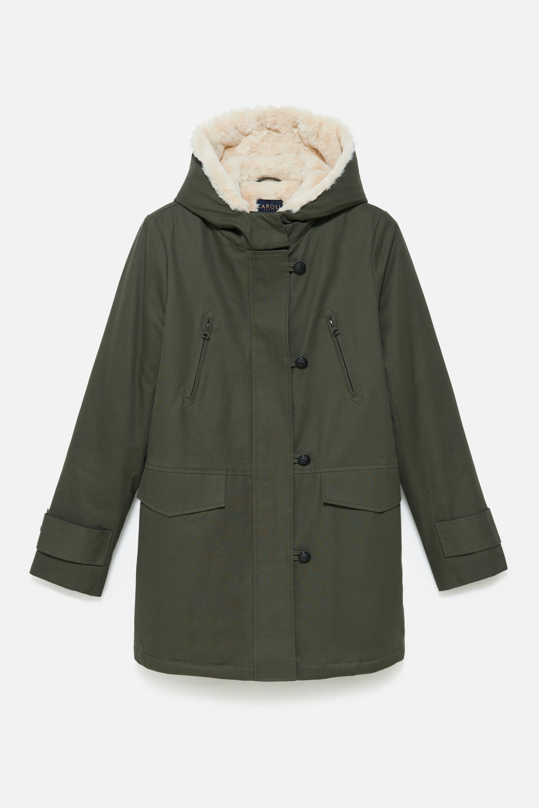 parka electra vert kaki femme