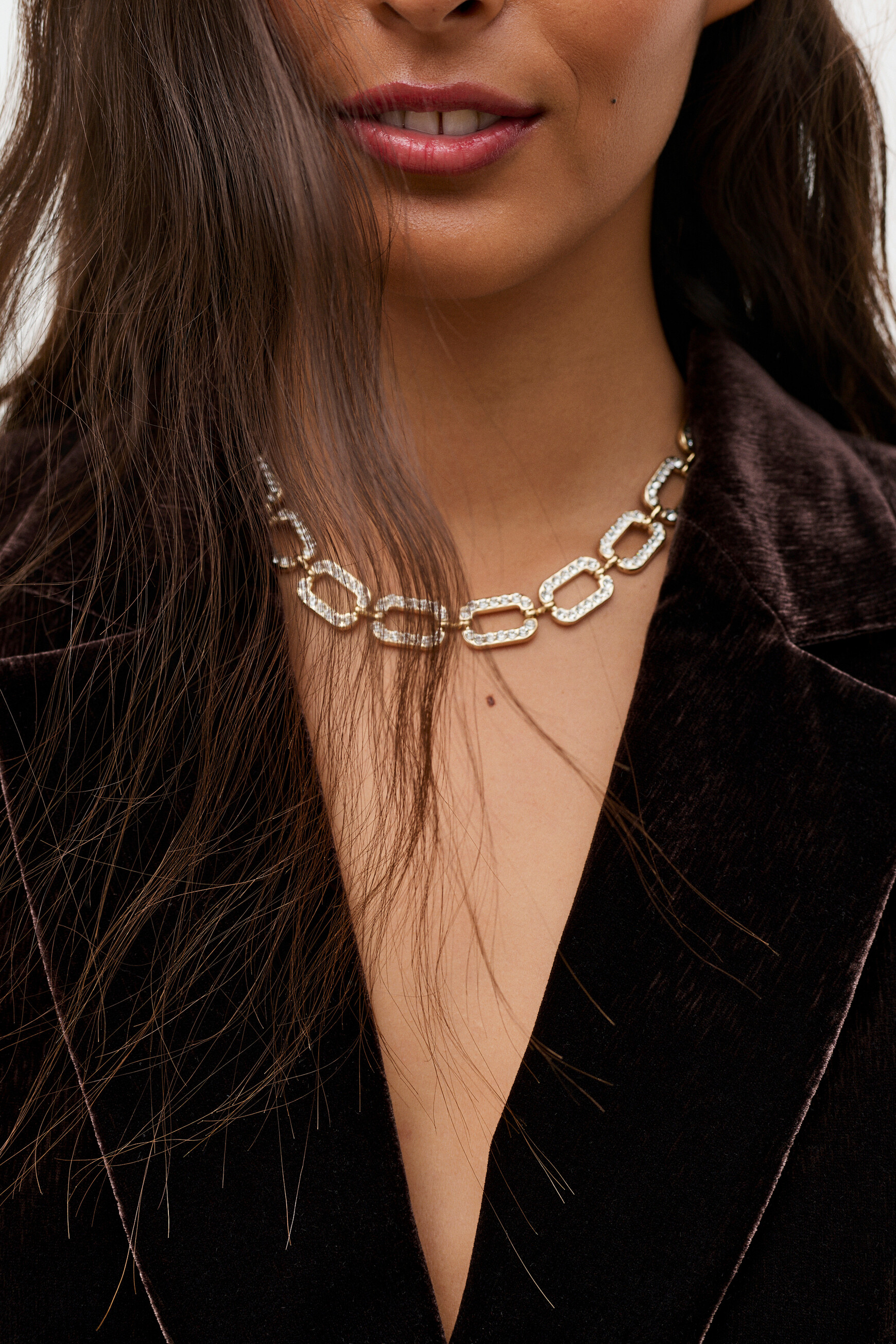 Wastrass necklace gold woman
