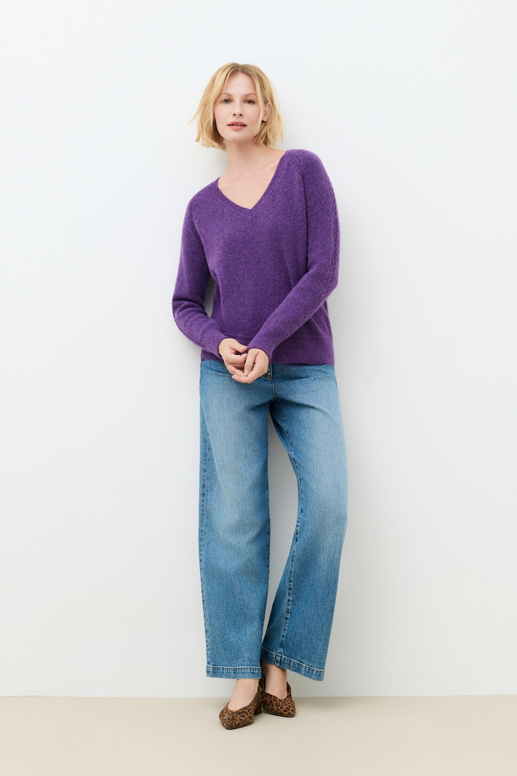Mlois sweater violete oscuro woman