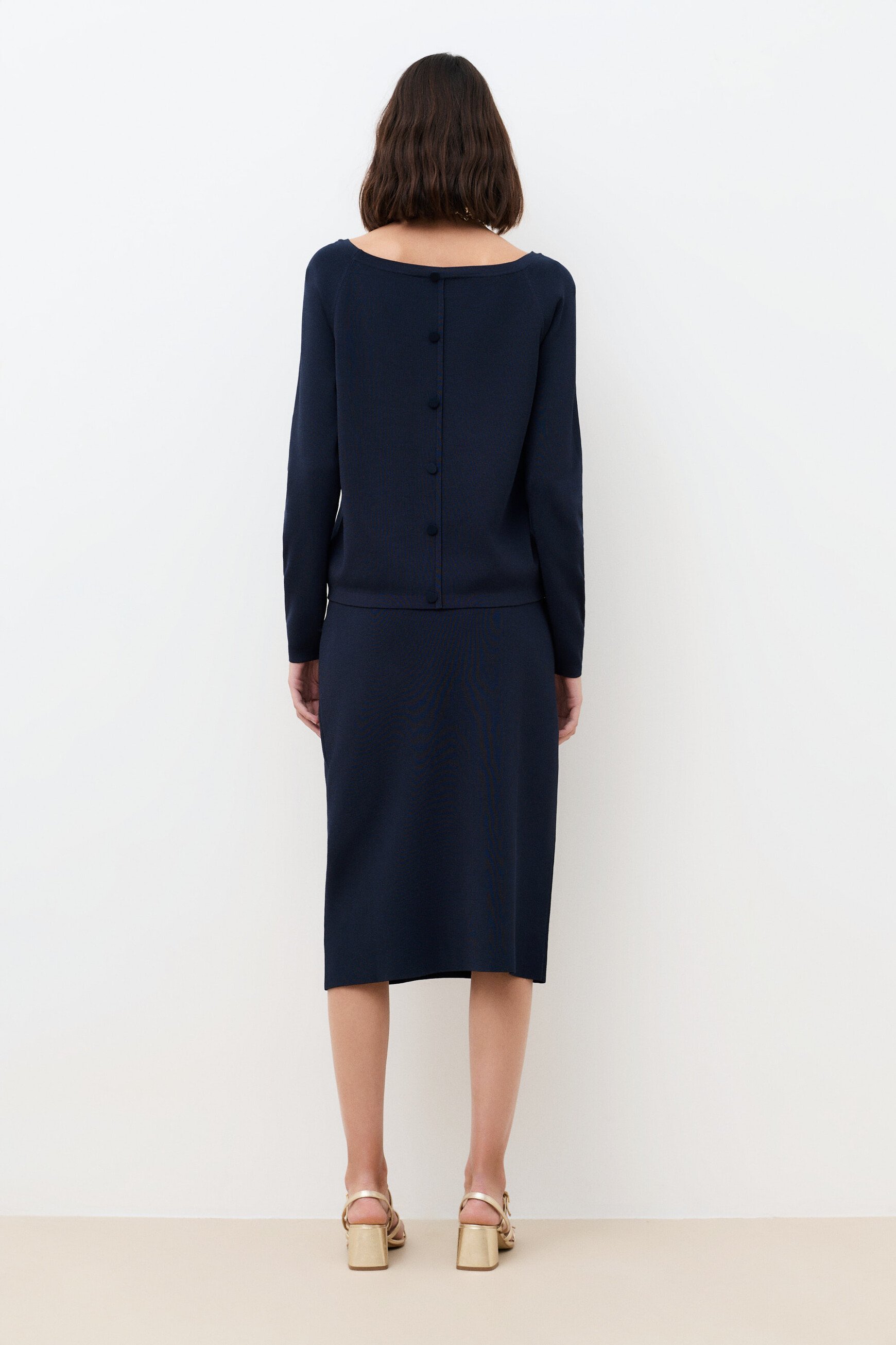 Mtara sweater navy blue woman