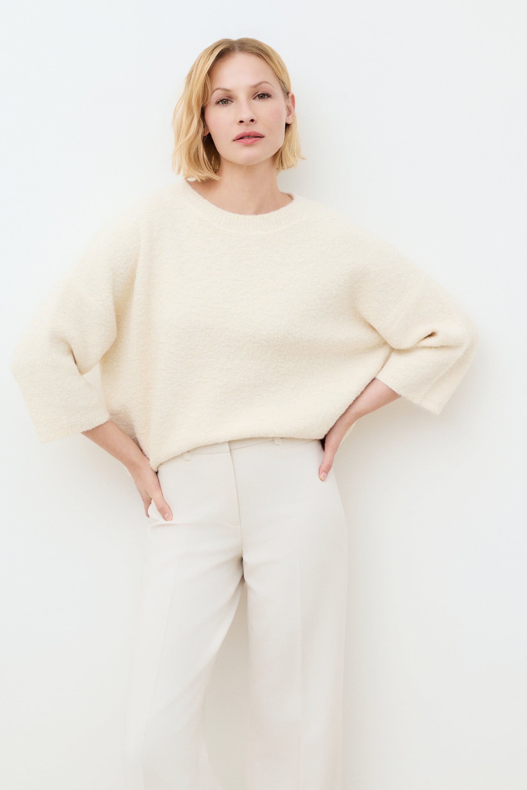 Mwinter sweater ecru woman