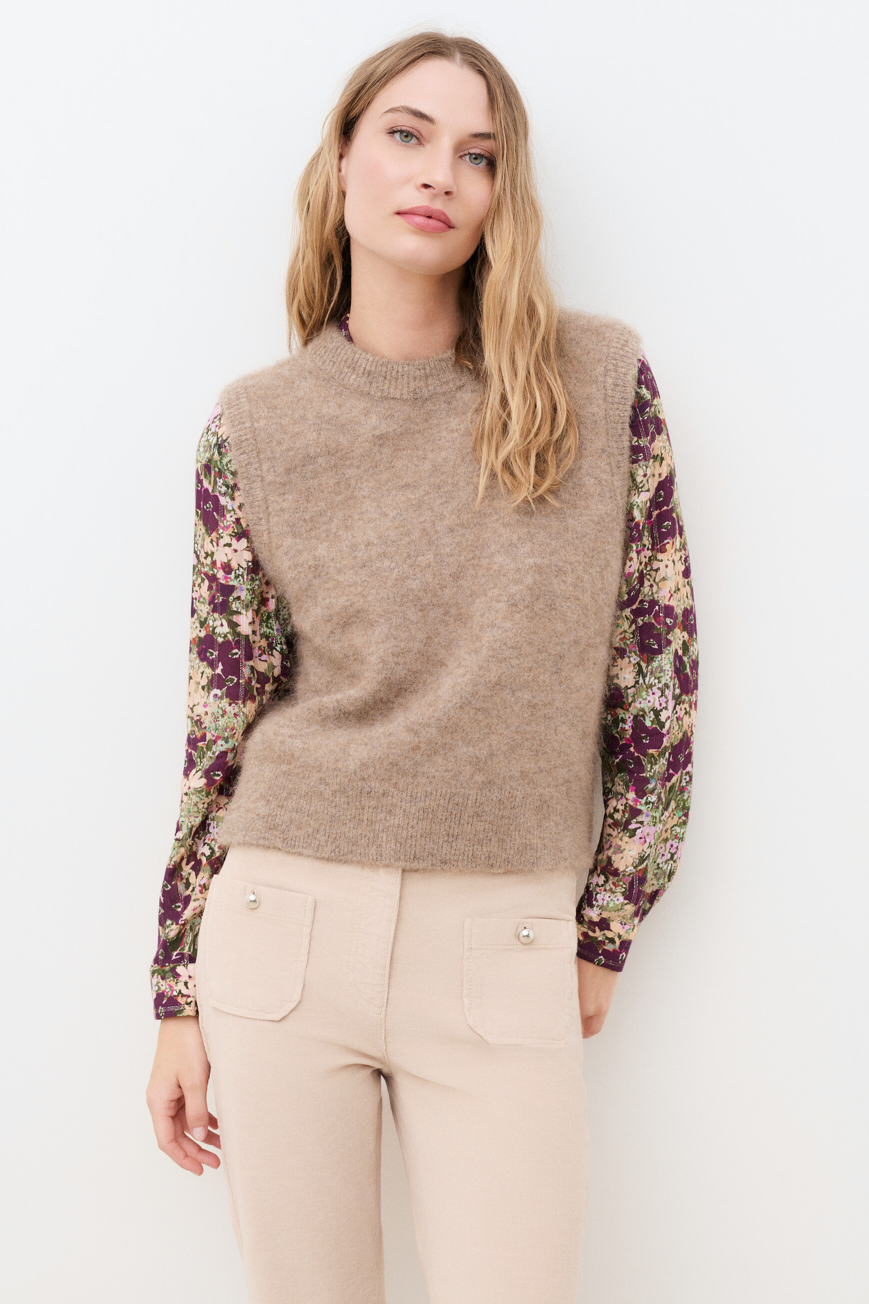Maglione Mdoug marrone chiaro donna