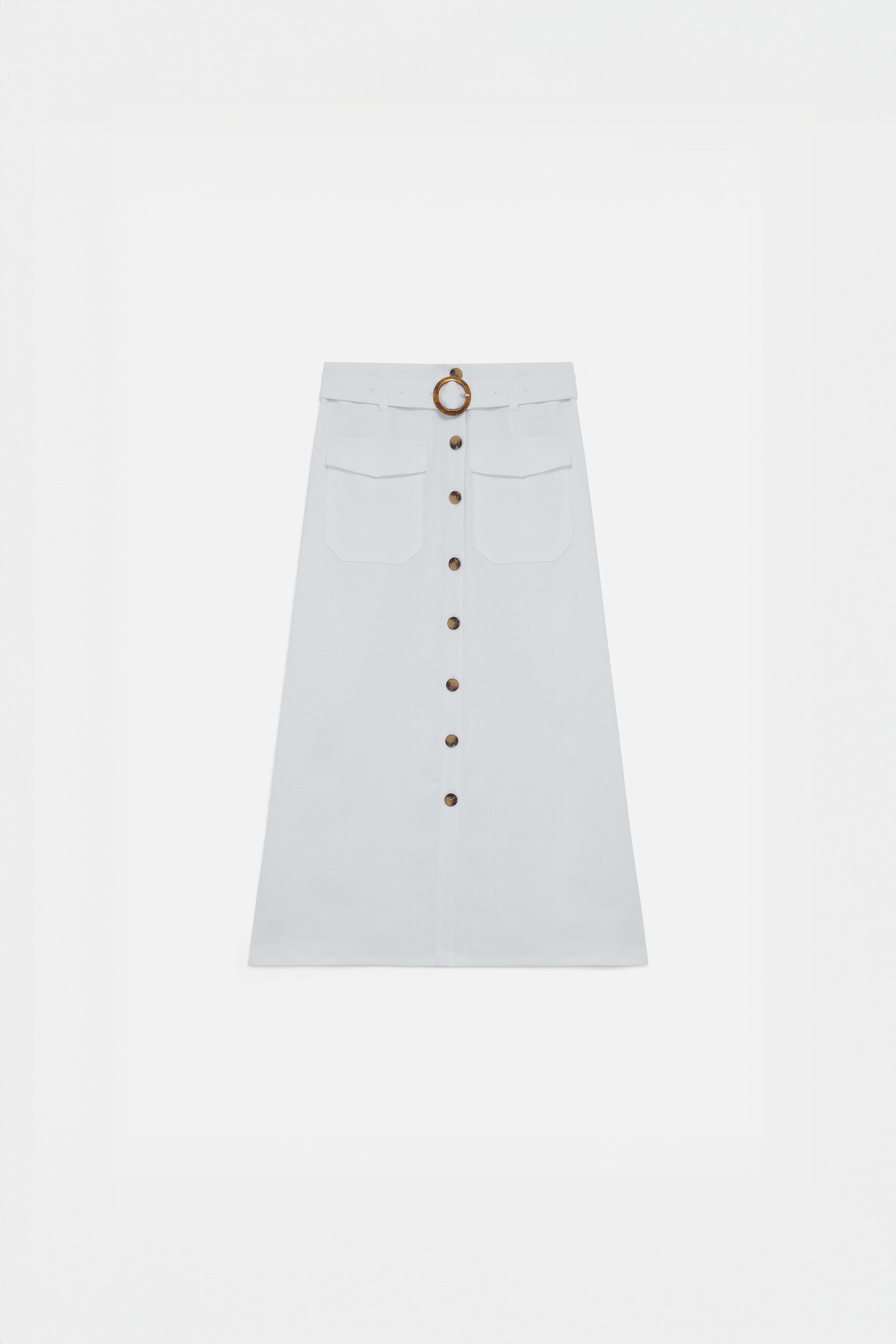 jupe agnes 100 lin blanc femme jupe agnes 100% lin blanc femme
