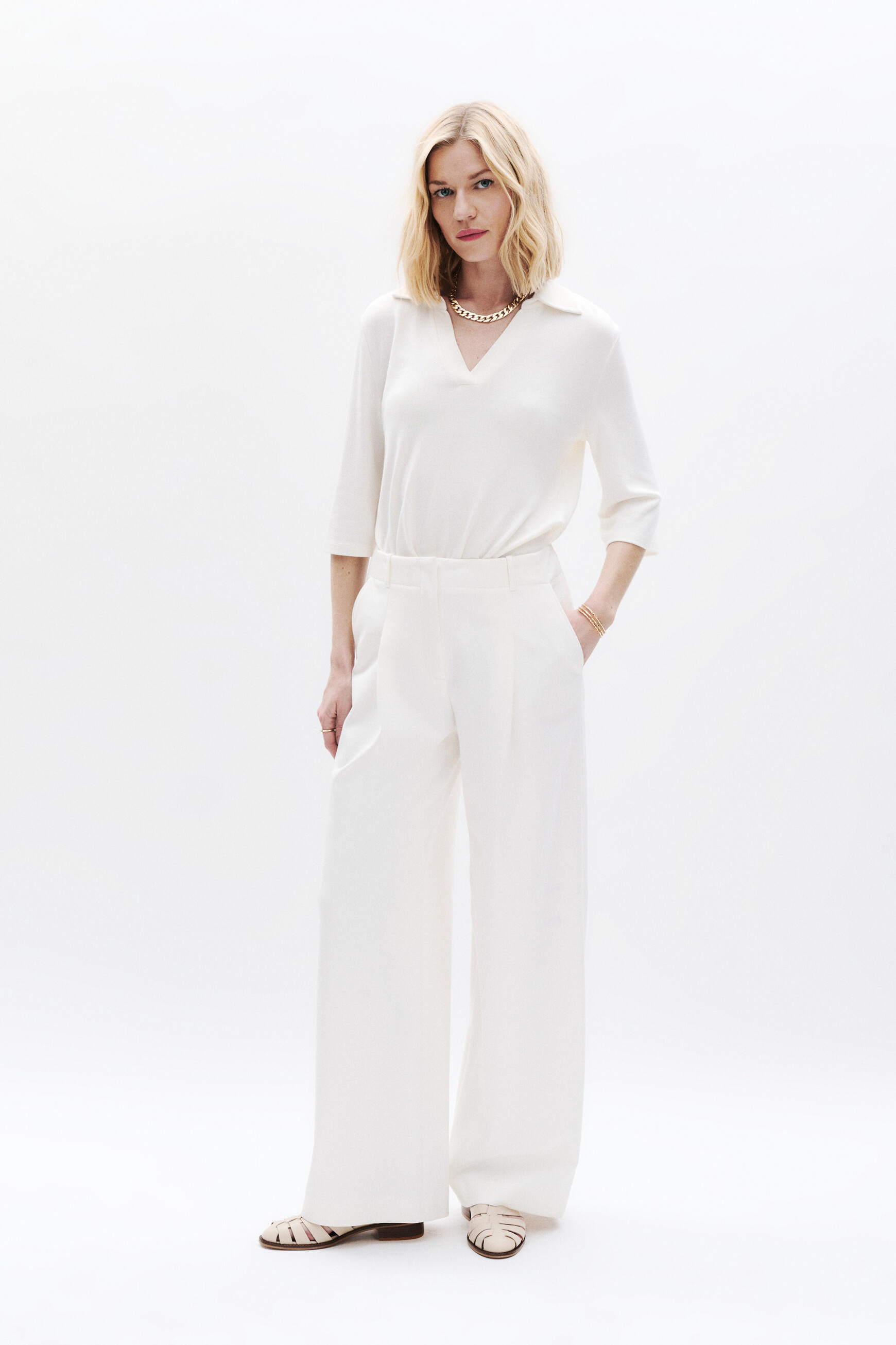 pantalon principo ecru femme Pantalon Principo ecru femme